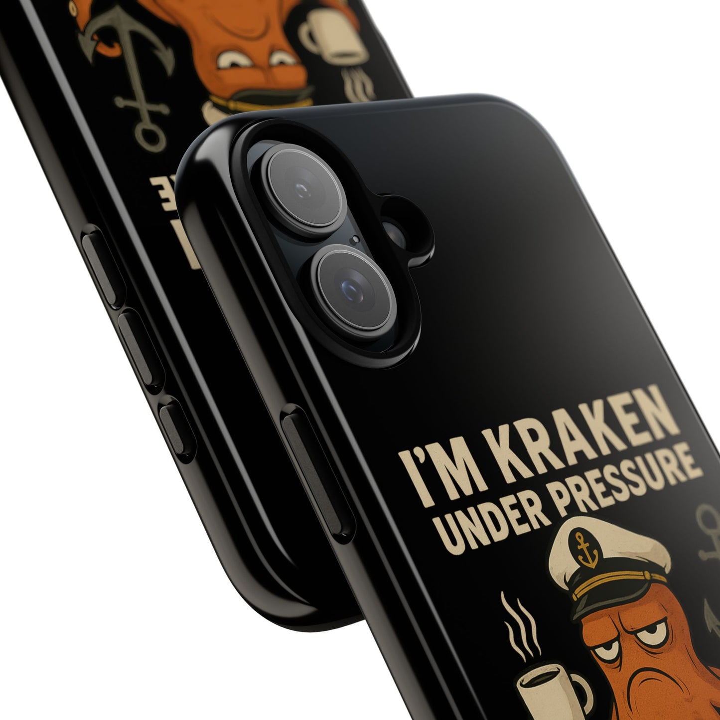 iPhone Case Stressed Octopus 'I'm Kraken Under Pressure' Nautical Phone Case Beach iPhone Case Ocean Themed Case