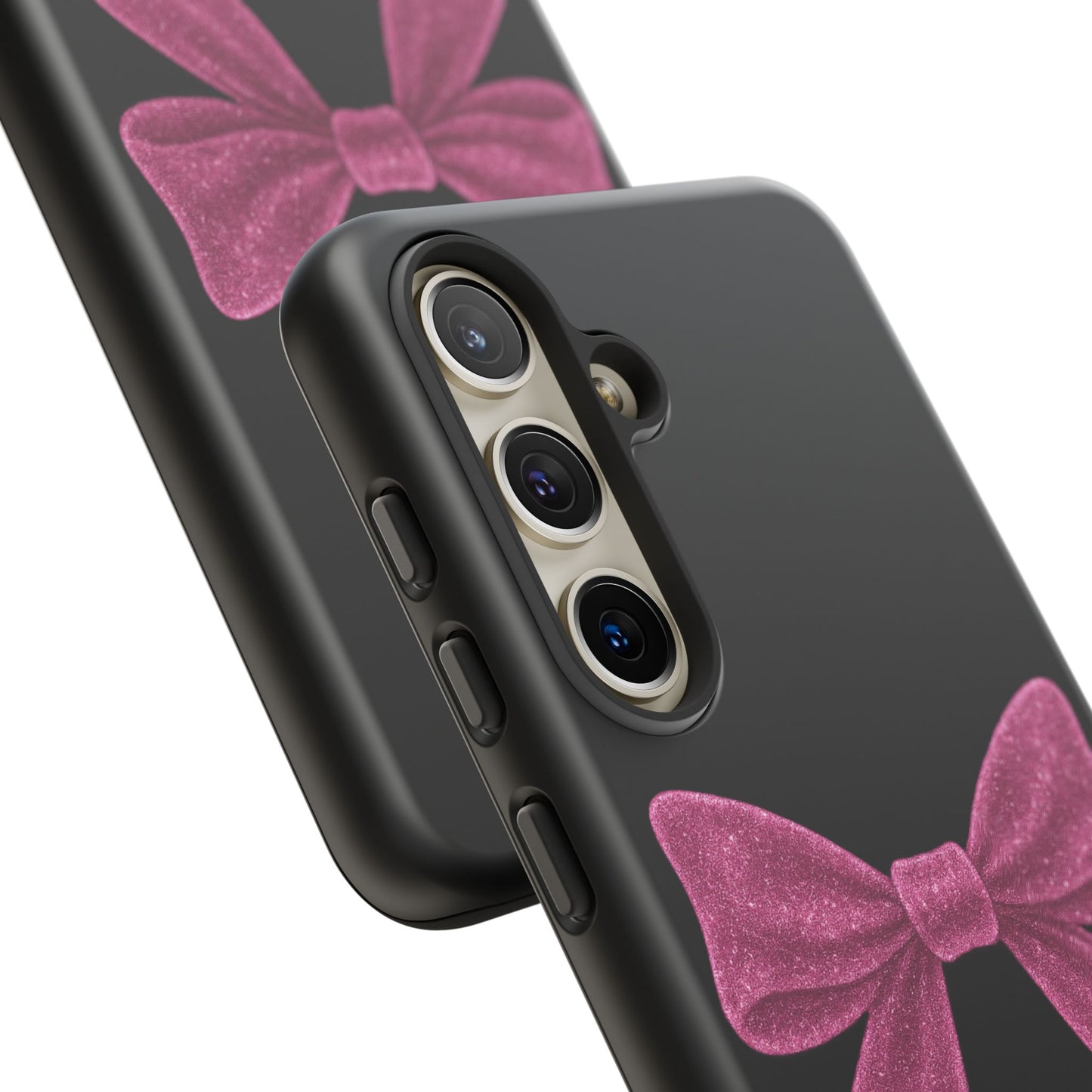 Pink Glitter Bow Samsung Case ā Coquette Aesthetic Phone Cover ā Girly Glossy Galaxy Case ā Cute Soft Girl Tech Accessory ā Kawaii Gift Idea