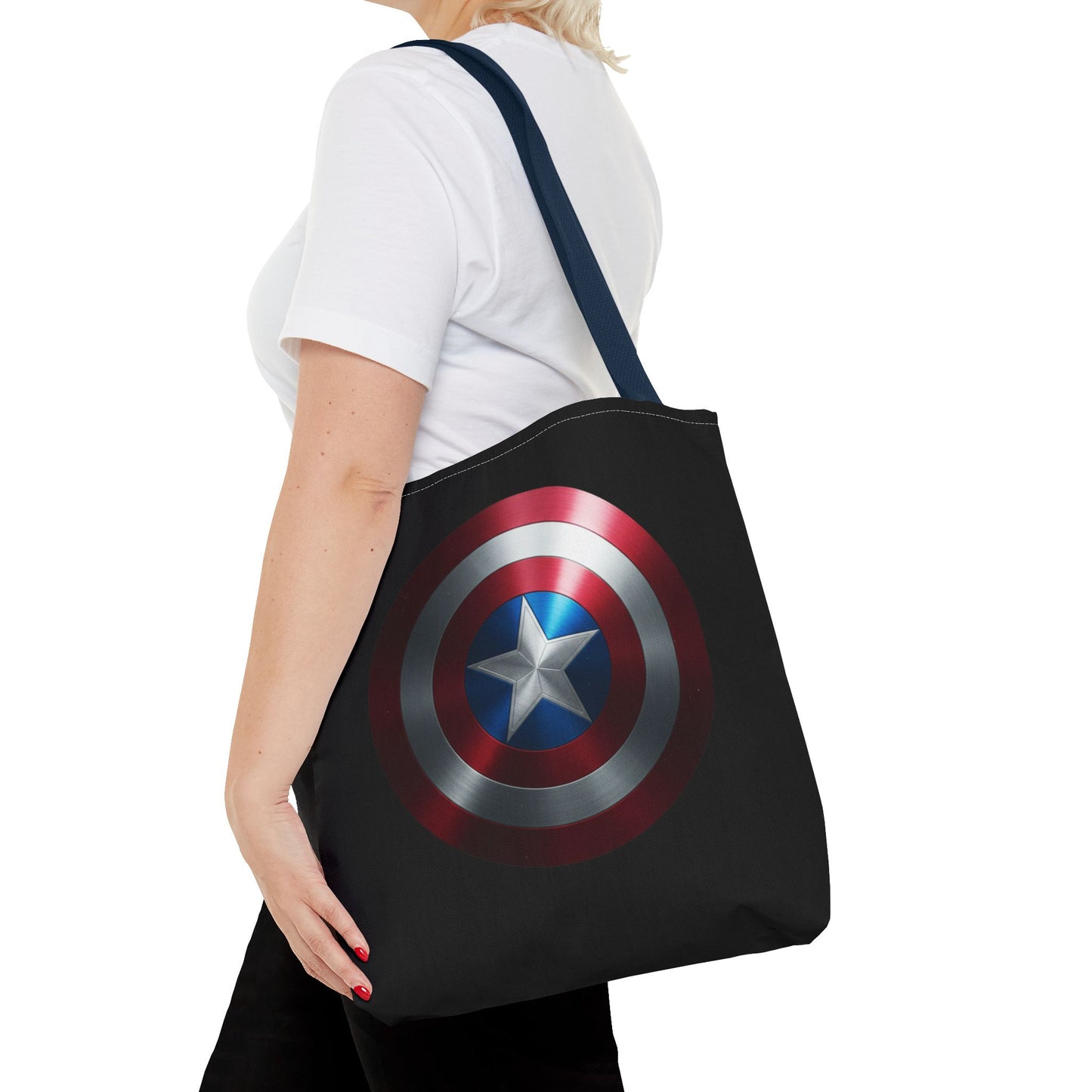 Heroic Shield Tote Bag - Stylish Marvel-Inspired Carryall for Fans