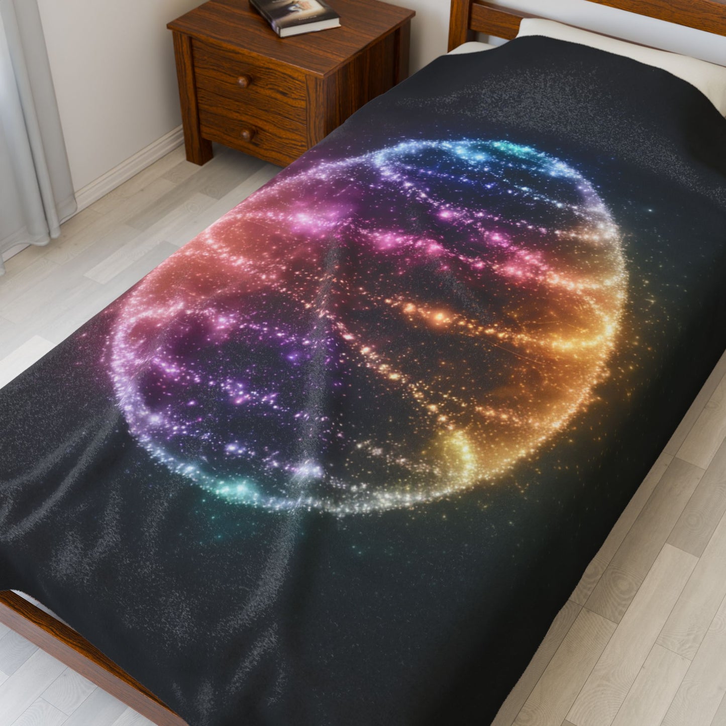 Easter Egg Blanket Bioluminescent Easter Egg Throw Decor Blanket Easter Decoration
