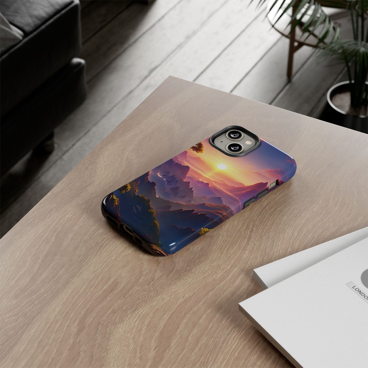 iPhone Tough Case - Artistic Sunset Landscape