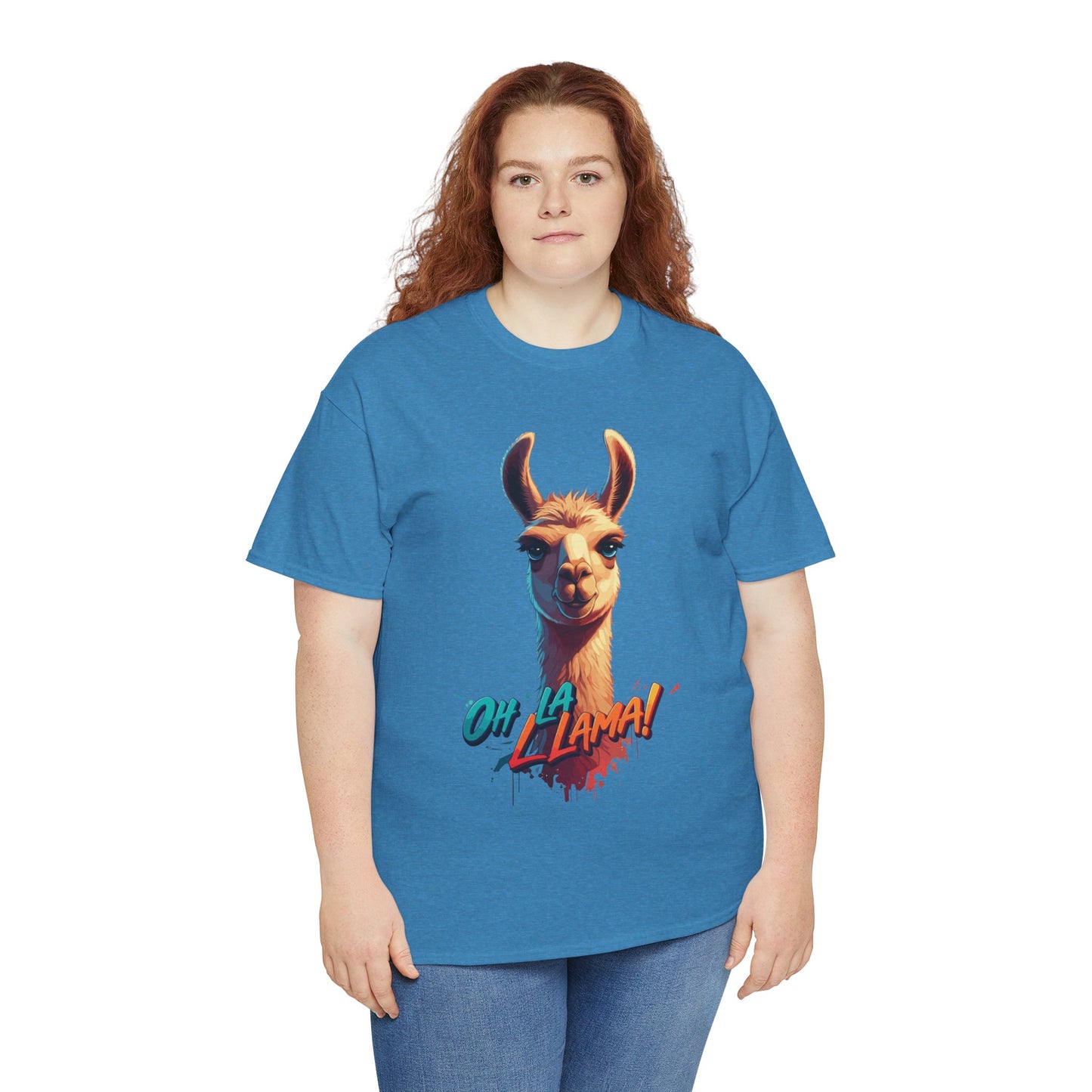 Oh la Llama Graphic Tee | Fun Llama T-Shirt, Cute Animal Lover Shirt, Llama Lover Gift, Quirky Party Tee, Trending Llama Fashion