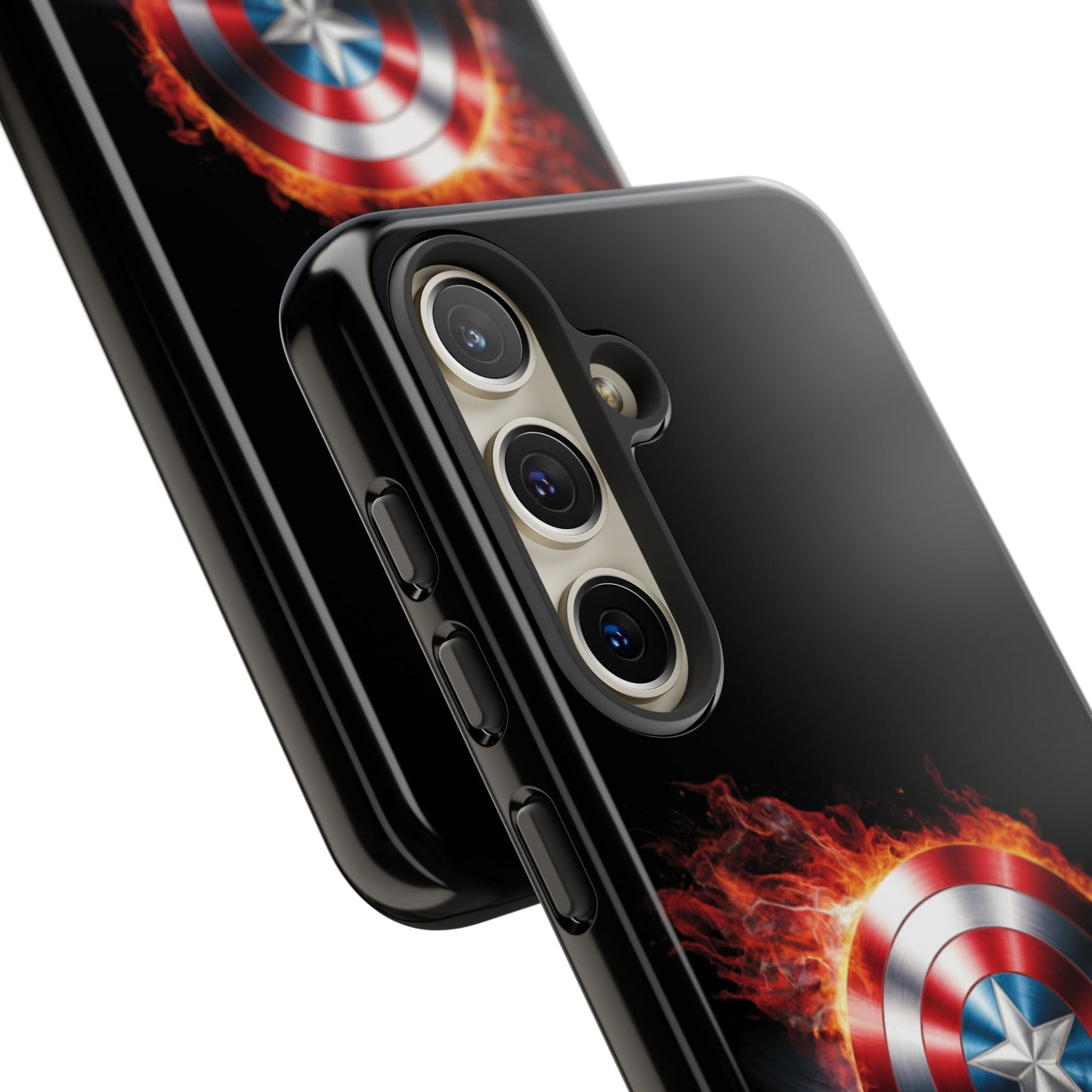Captain America Shield in Flames Samsung Galaxy Tough Case