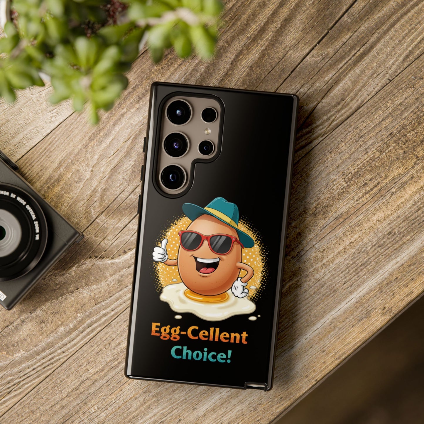 Samsung Phone Case - Egg-Cellent Choice Pun Design