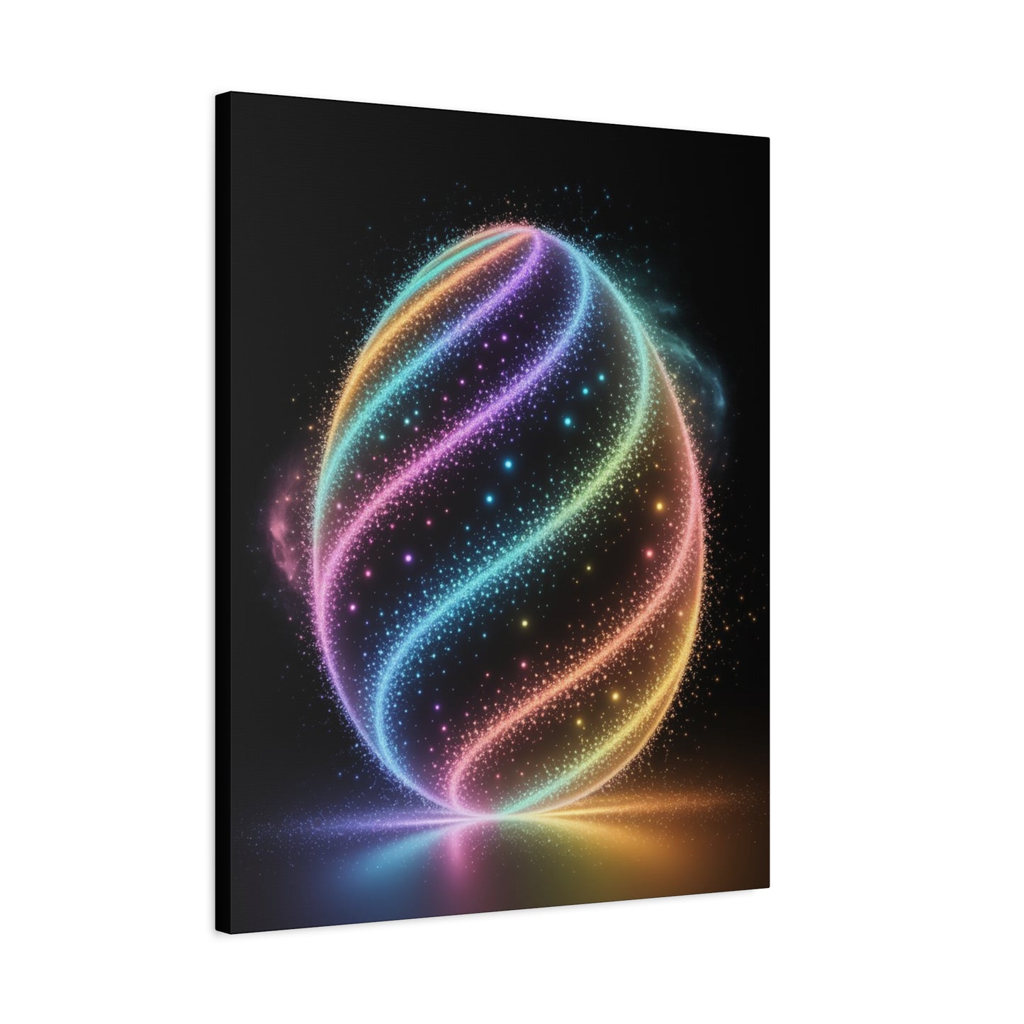 Colorful Swirl Canvas Art Easter Egg Art Easter Canvas Easter Decor
