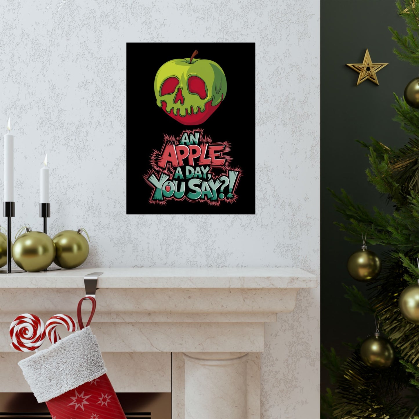 Vertical Poster - Poison Apple 'An Apple a Day You Say'