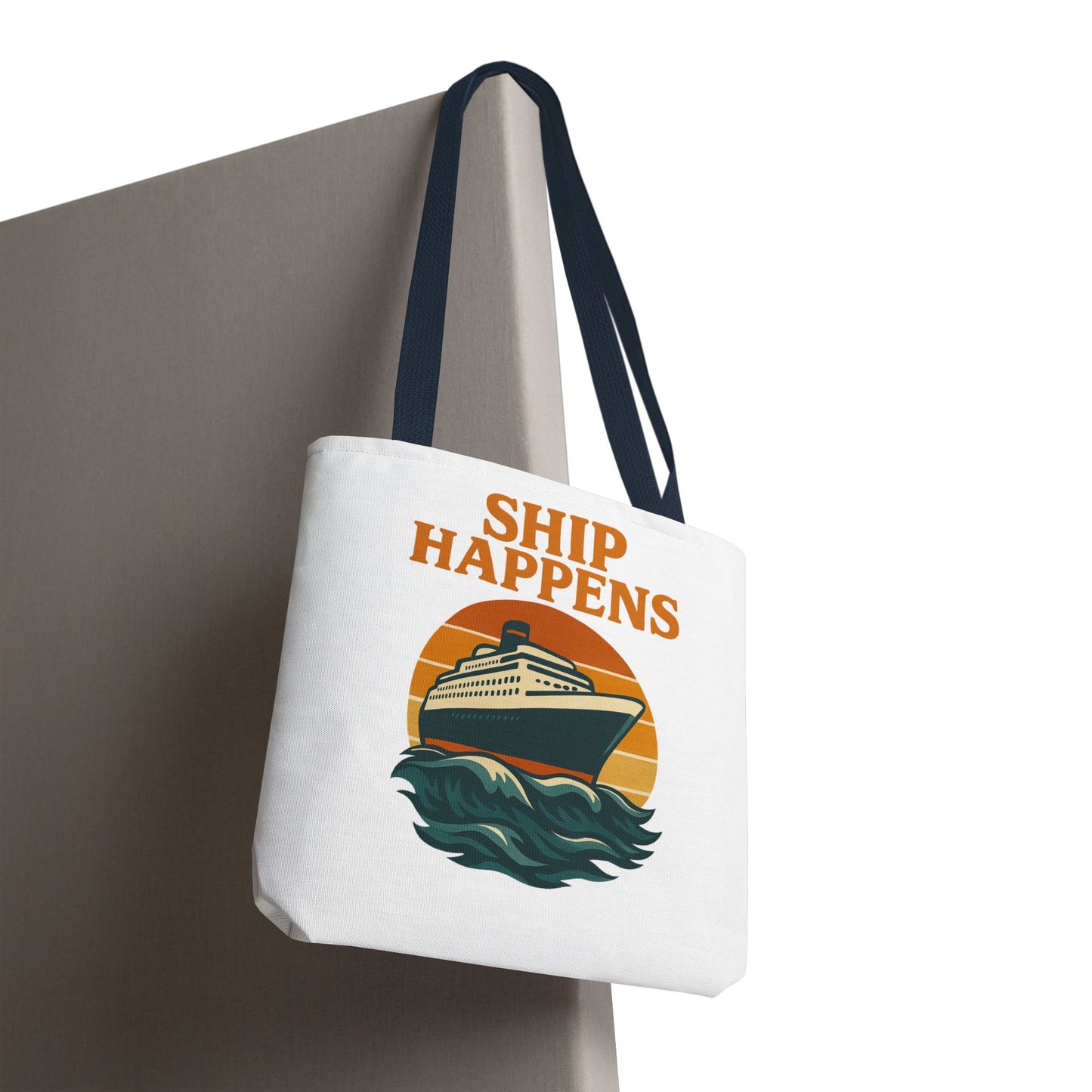 Ship Happens Tote Bag - Fun Nautical Design for Beach Lovers Cruise Bag Unique Gift for Travelers