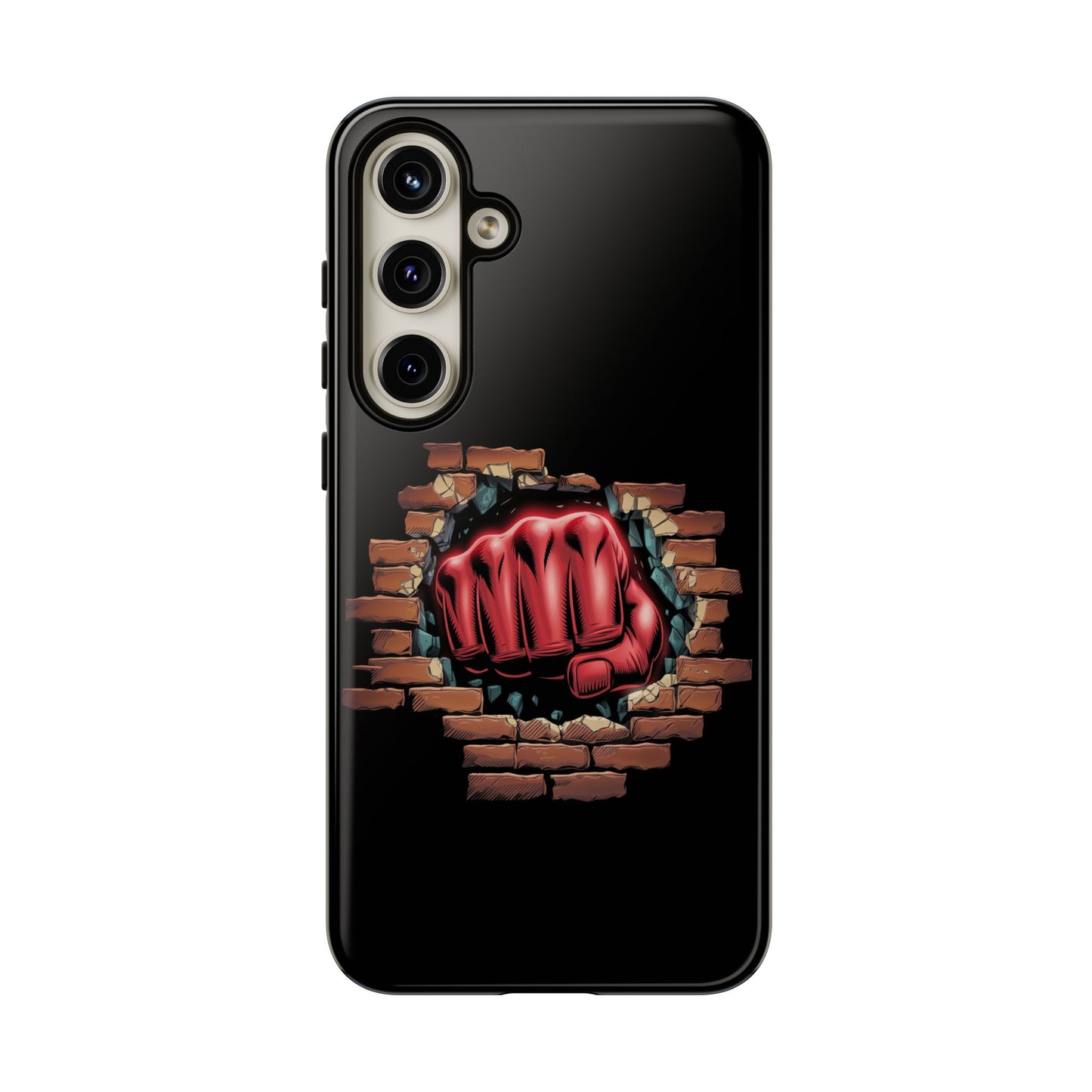 Samsung Galaxy Tough Case - Red Fist Smashing Design