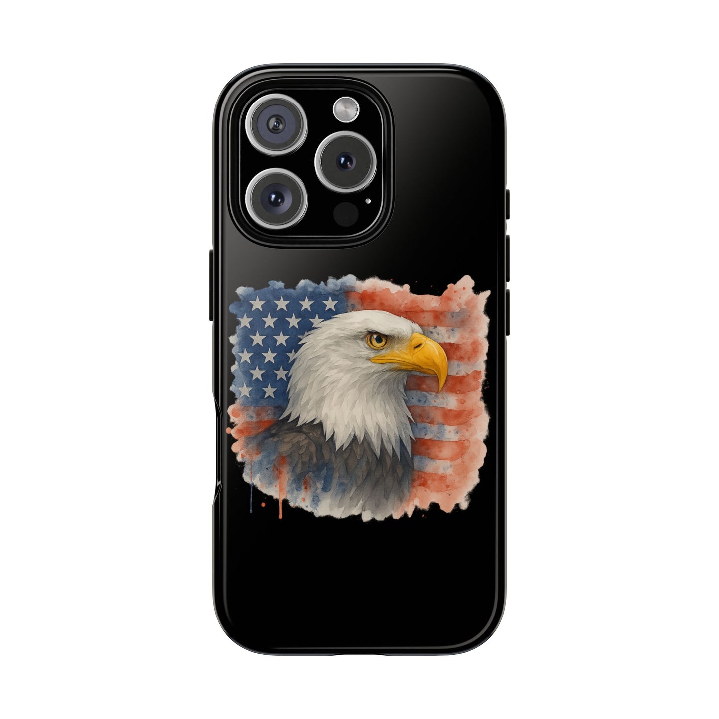 Patriotic Eagle Phone Case for iPhone - Tough Cases with American Flag Design 4th of July Case Memorial Day Veteran's Day