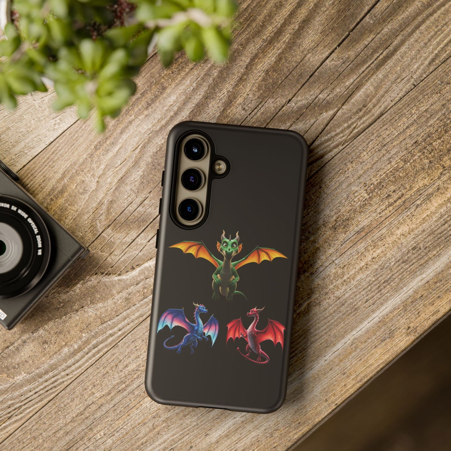 Protective Dragon Phone Case for Samsung Galaxy - Fantasy Art Durable Cover - Bookish Mythical Gift for Teens & Adults Twilight Aesthetic