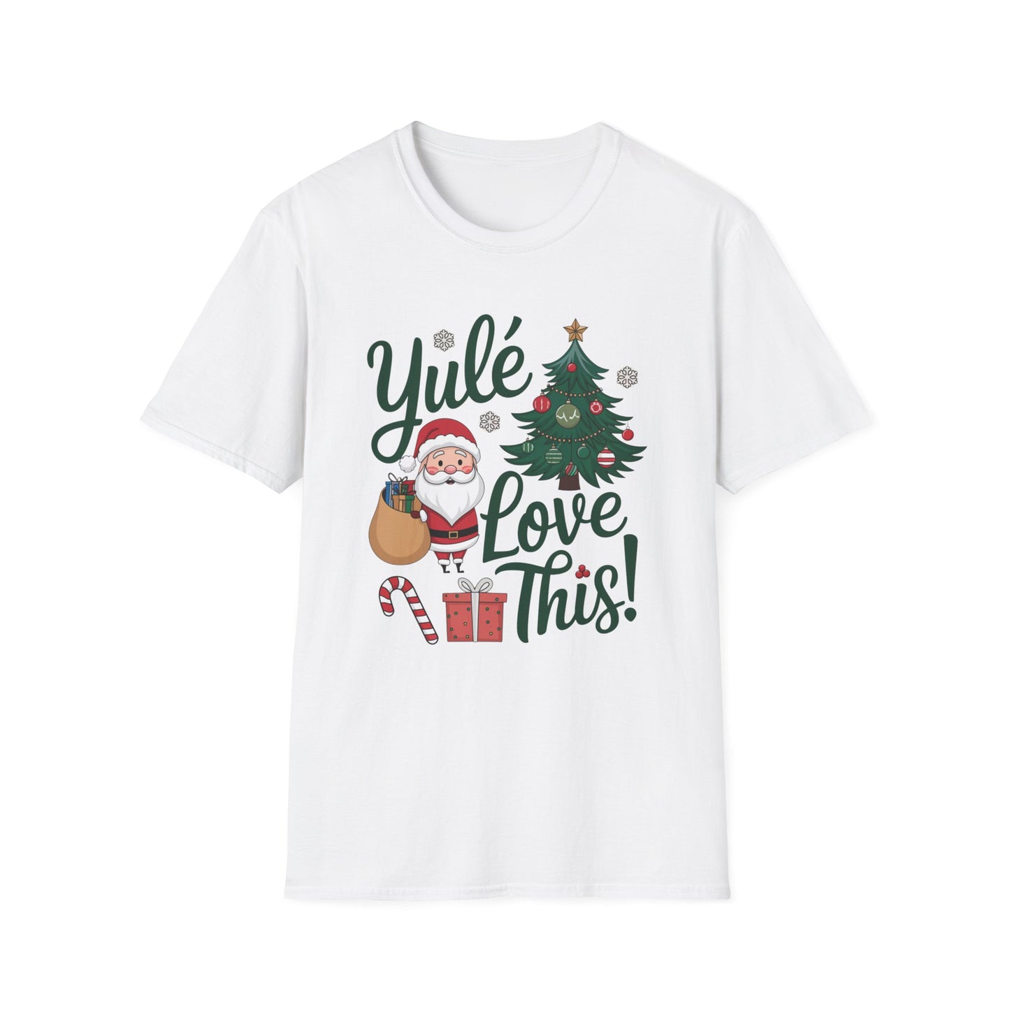 Christmas Santa Yule Love This Unisex T-Shirt, Gift Present Holiday Tee, Softstyle Top, Festive Santa Tree Tee, Christmas Shirt