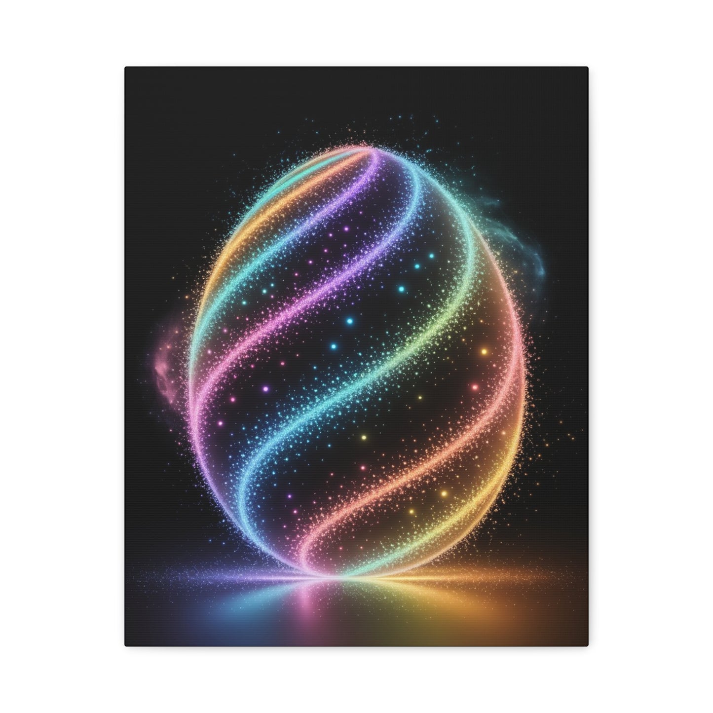 Colorful Swirl Canvas Art Easter Egg Art Easter Canvas Easter Decor
