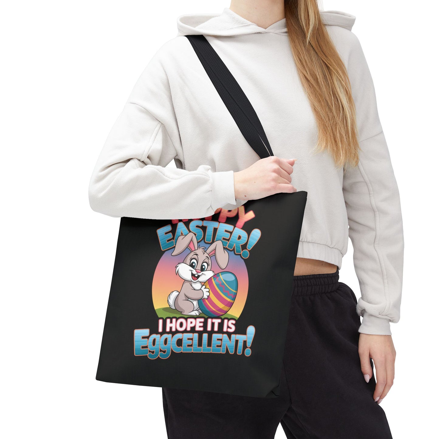 Happy Easter Tote Bag Eggcellent Bunny Design Easter Bag Easter Gift Easter Tote Accessory