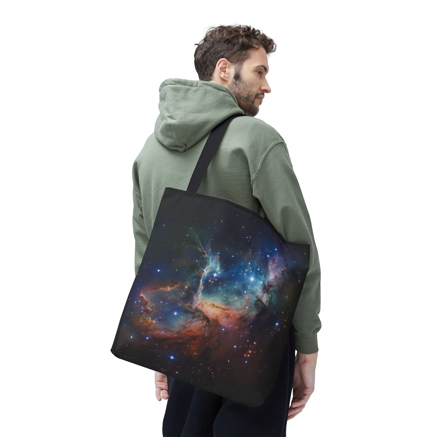 Space Galactic Tote Bag Starry Bag Reusable Tote Cosmic Bag Shopping Bag