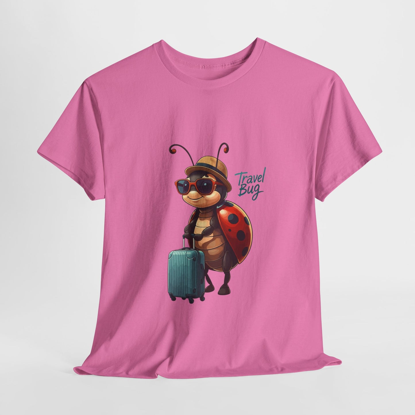 Travel Bug T-Shirt – Cute Ladybug Travel Tee | Funny Wanderlust Shirt for Travel Lovers | Unisex Graphic Tee Gift for Adventurers