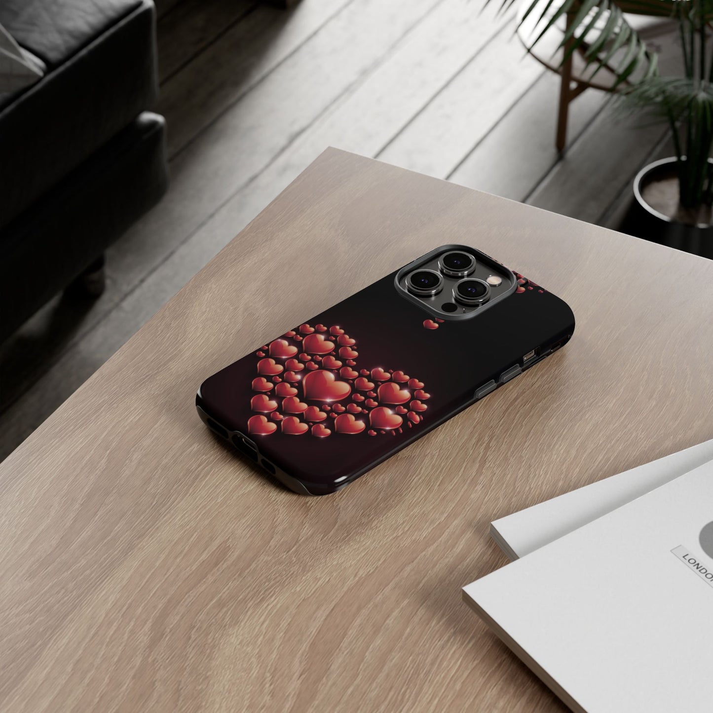 iPhone Case - Heart Made Out of Hearts Design