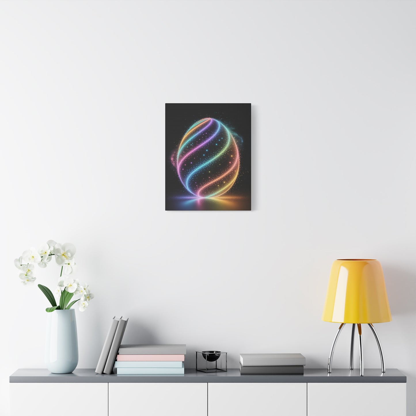 Colorful Swirl Canvas Art Easter Egg Art Easter Canvas Easter Decor