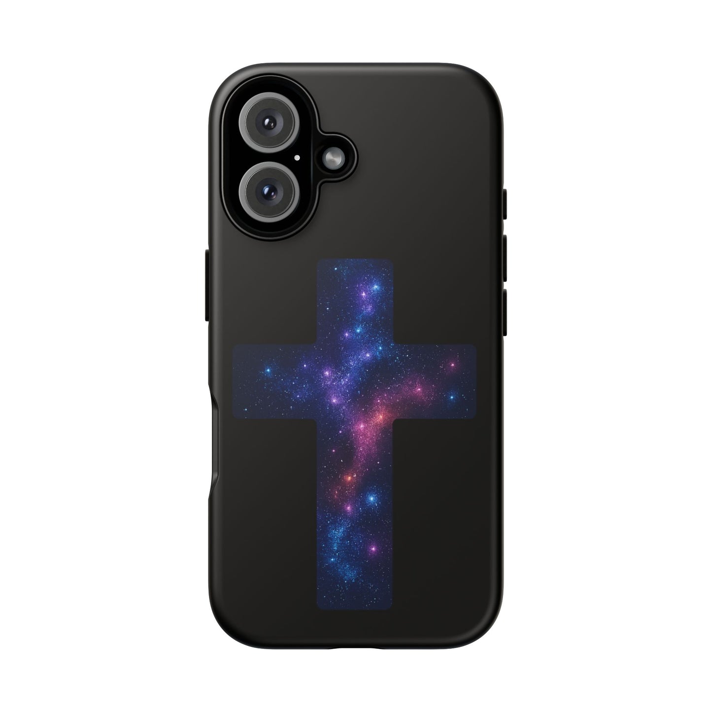 iPhone Case - Galactic Cross design Christian Phone Case Spiritual iPhone Accessory Religious Case Gift for Believers