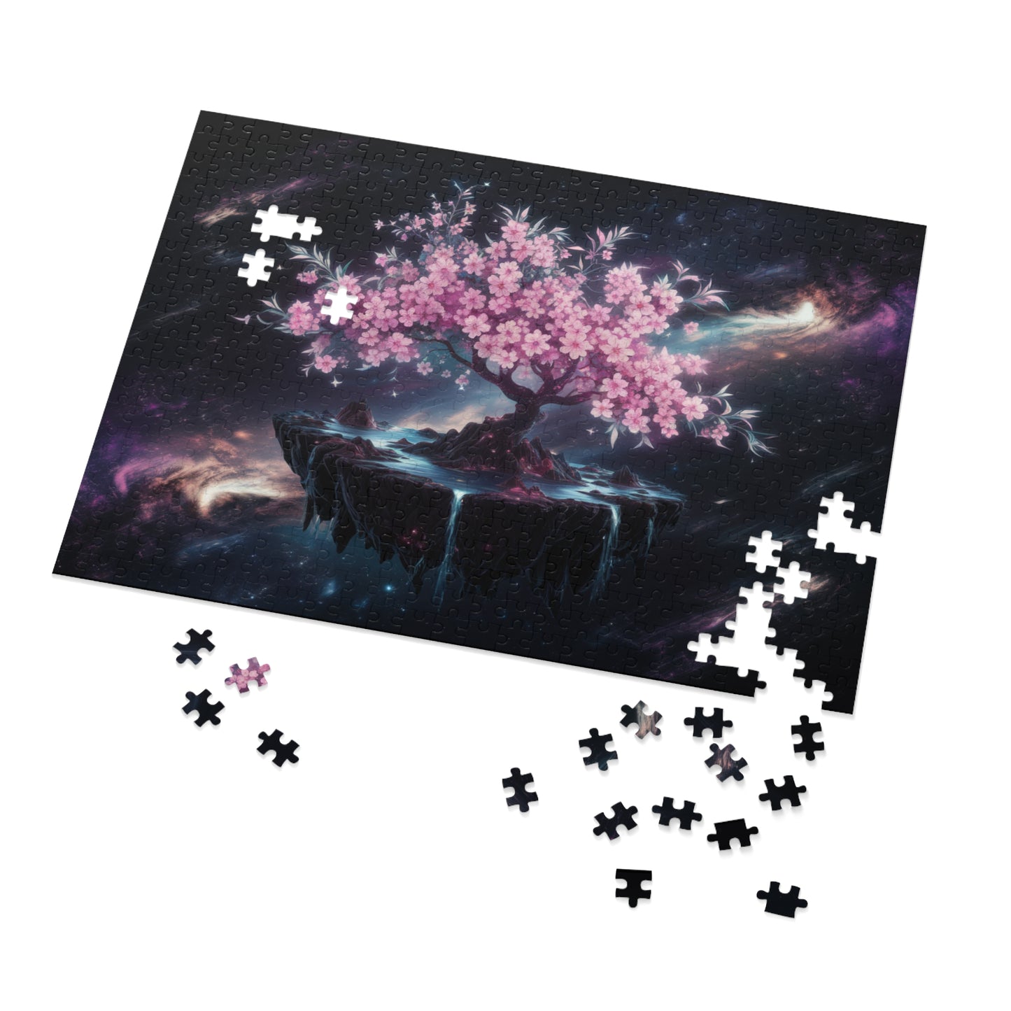 Puzzle Tin - Cherry Blossom Tree in Space