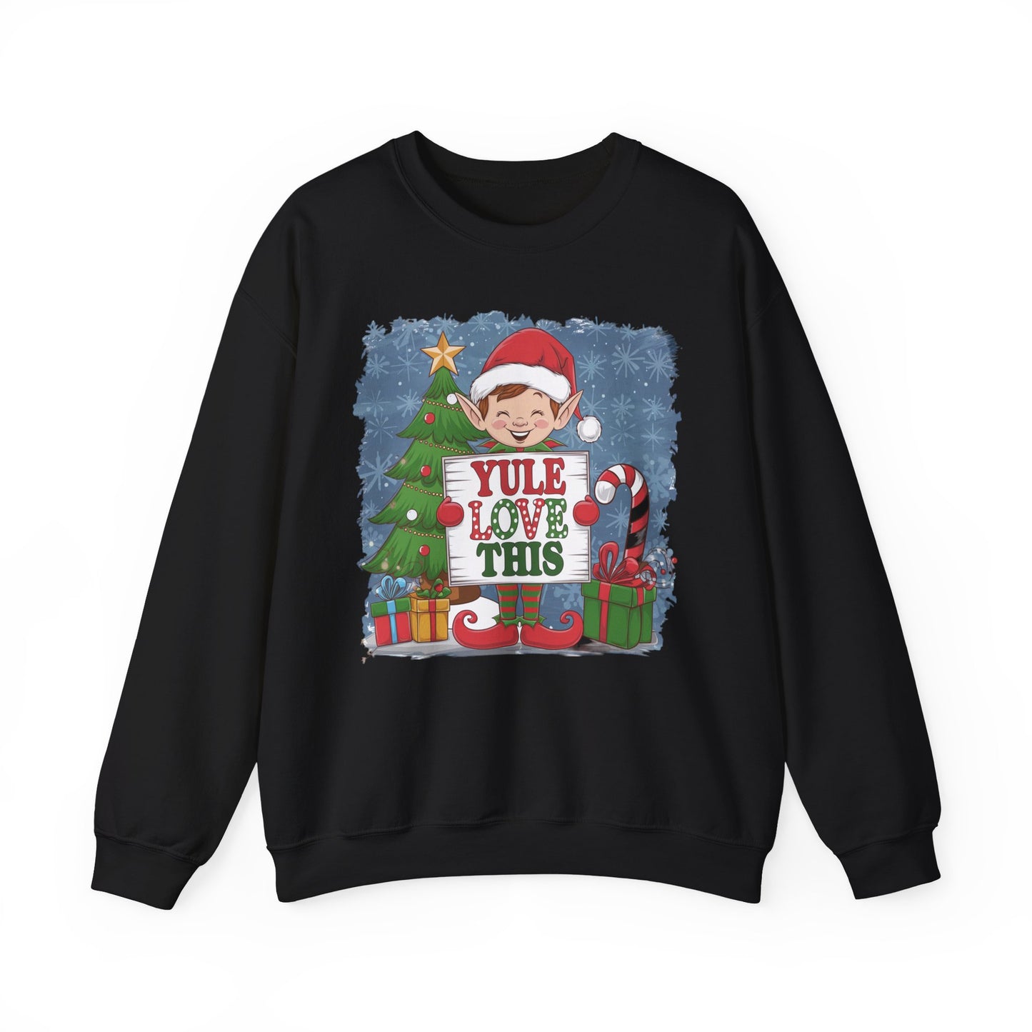 Christmas Elf Sweatshirt 'Yule Love This'