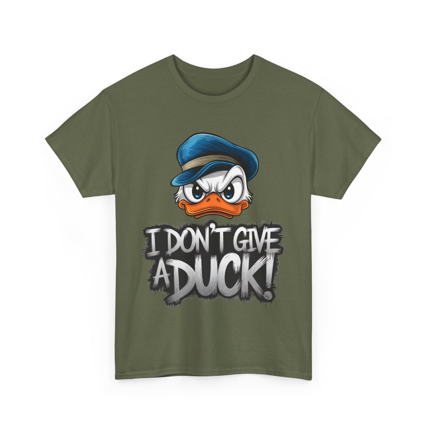 I Don’t Give a Duck Shirt – Funny Grumpy Duck Tee – Sarcastic Animal Graphic Shirt – Unisex Gift for Duck Lovers & Meme Fans