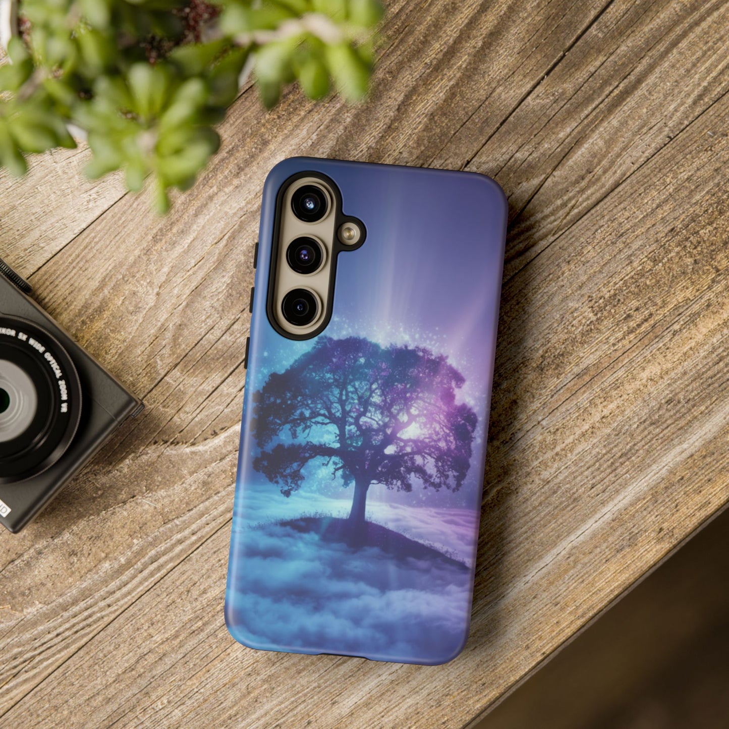 Samsung Phone Case - Dreamy Tree in the Clouds Design