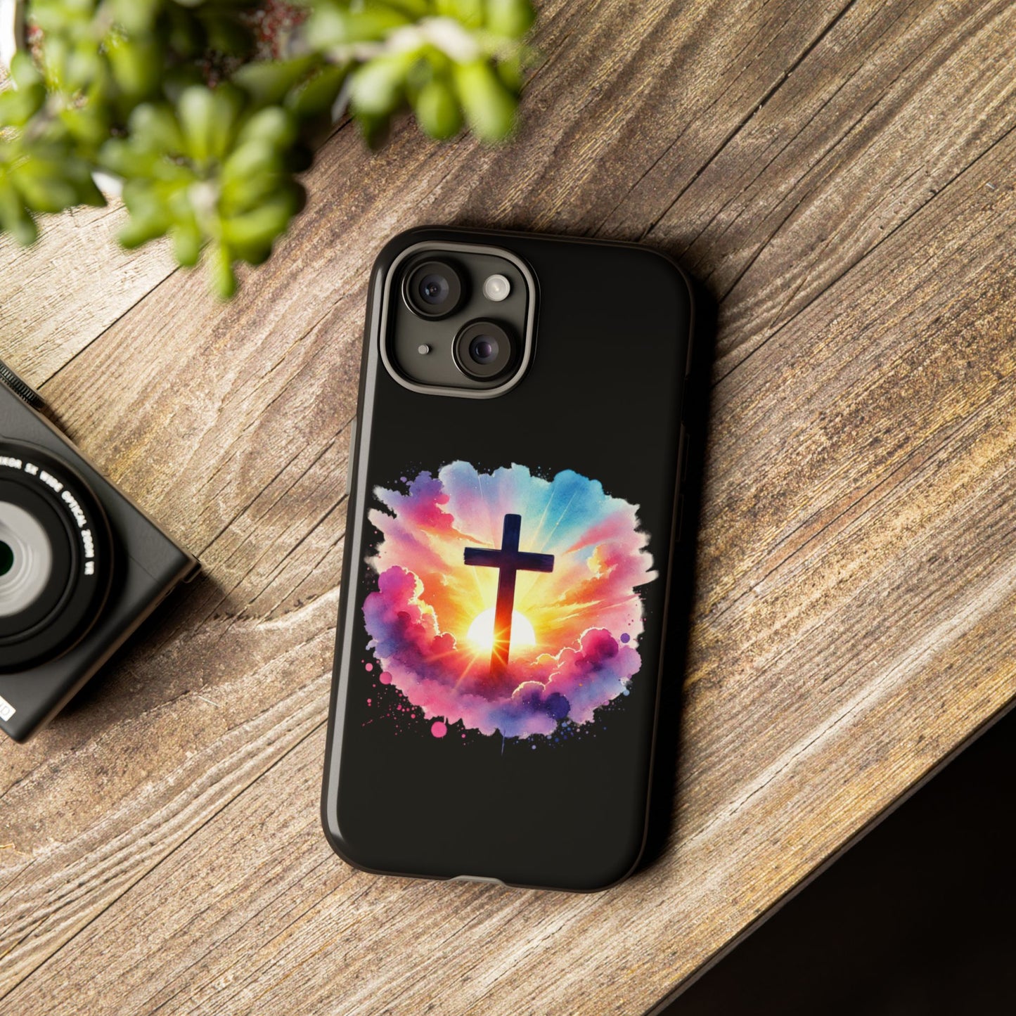 Inspirational Cross iPhone Case Christian Phone Case Easter iPhone Case Faith Based Case Easter iPhone Case