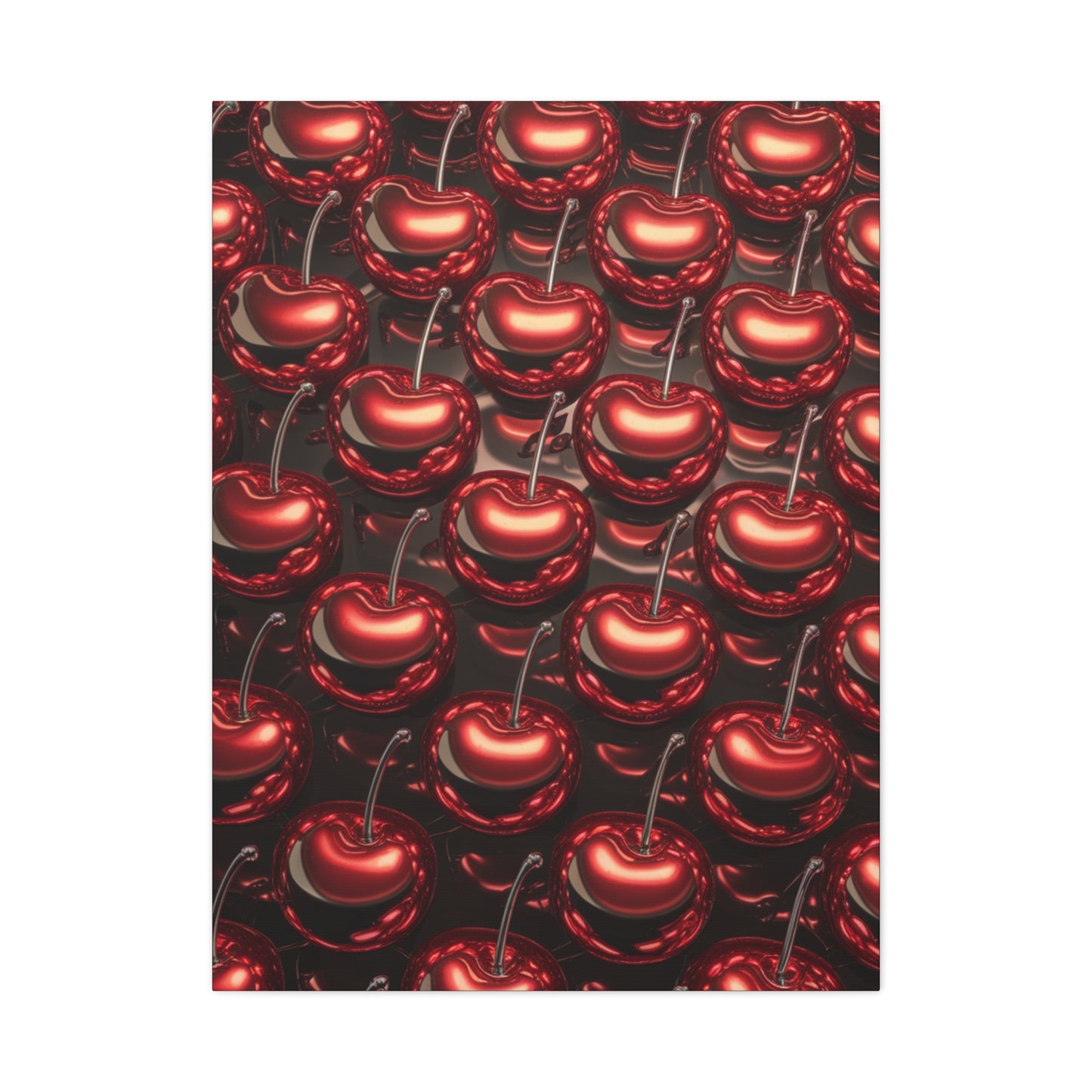 Canvas Wall Art - Colorful Shiny Cherries