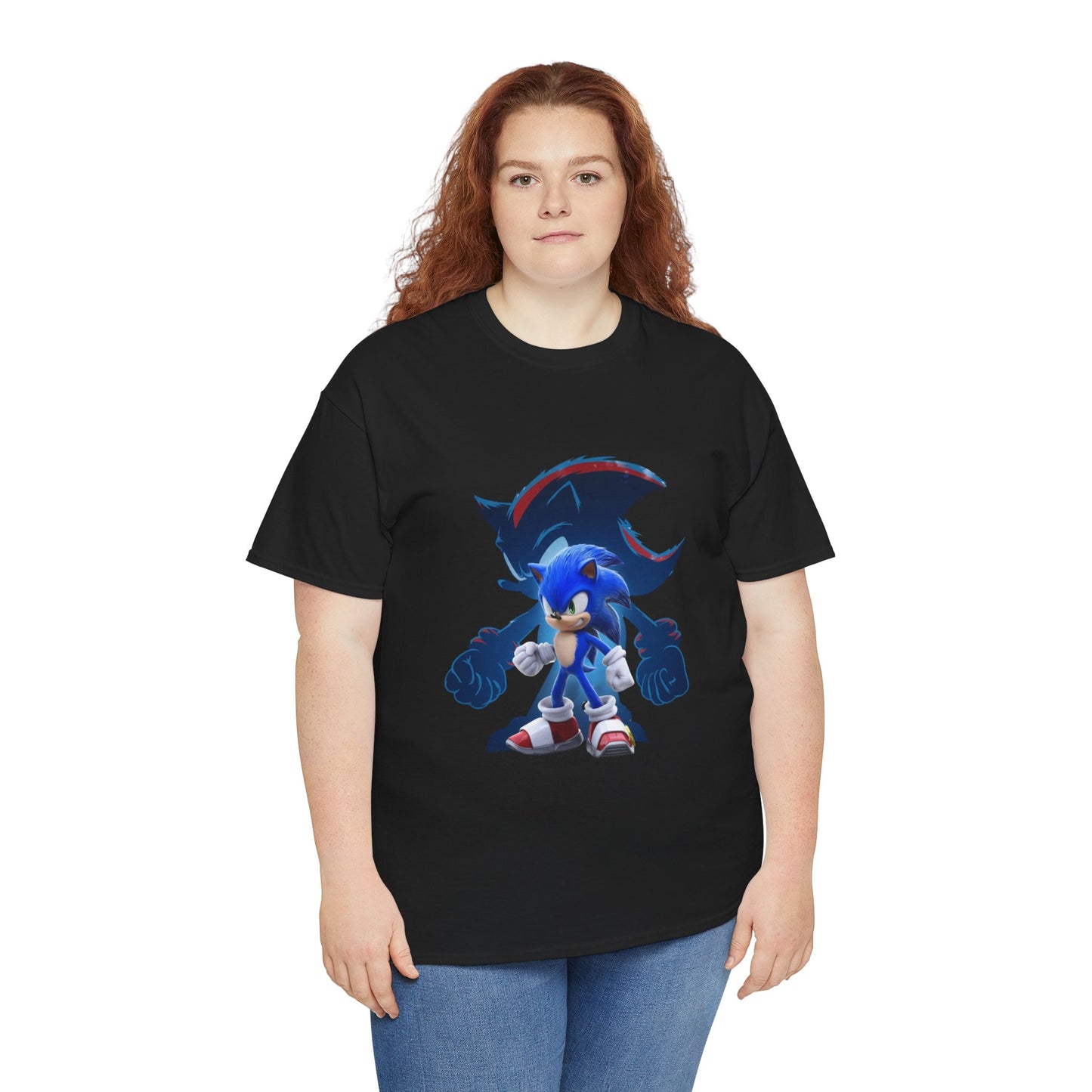 Blue Speed Hero Graphic Tee | Retro Gaming Legend T-Shirt | Fan Inspired Gamer Apparel | Cool Vintage Style Unisex Shirt for Adults & Teens