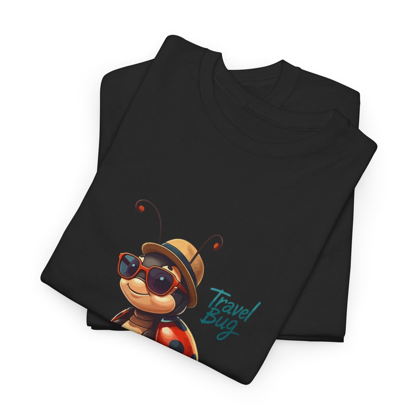 Travel Bug T-Shirt – Cute Ladybug Travel Tee | Funny Wanderlust Shirt for Travel Lovers | Unisex Graphic Tee Gift for Adventurers