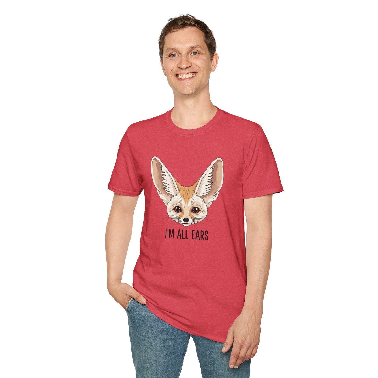 Fennec Fox Funny T-Shirt | I’m All Ears Animal Tee | Cute Pet Tee for Women Men | Unique Gift | Trending Animal Motif Shirt