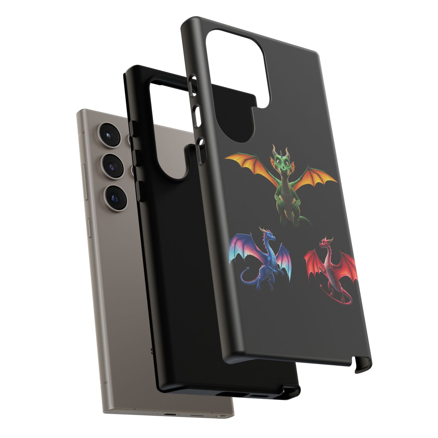 Protective Dragon Phone Case for Samsung Galaxy - Fantasy Art Durable Cover - Bookish Mythical Gift for Teens & Adults Twilight Aesthetic