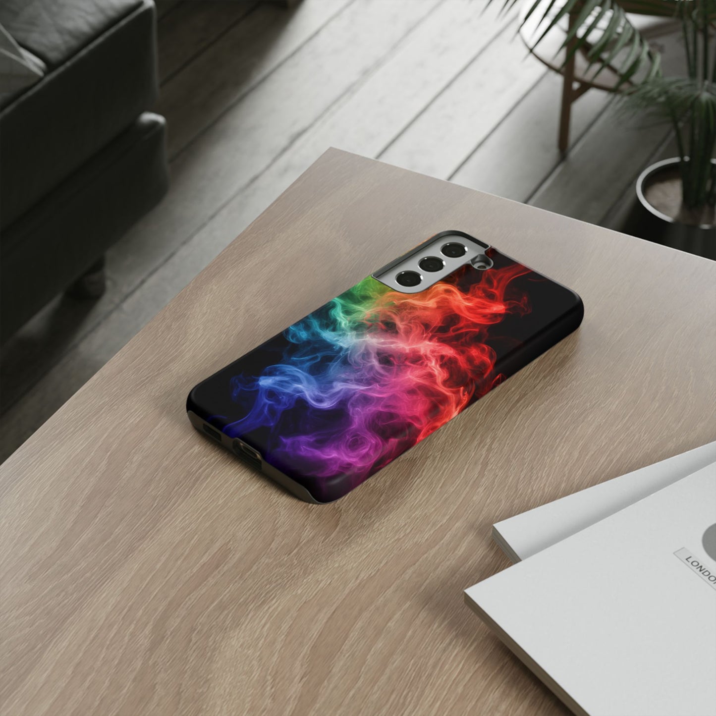 Samsung Galaxy Tough Case with Colorful Smoke Design