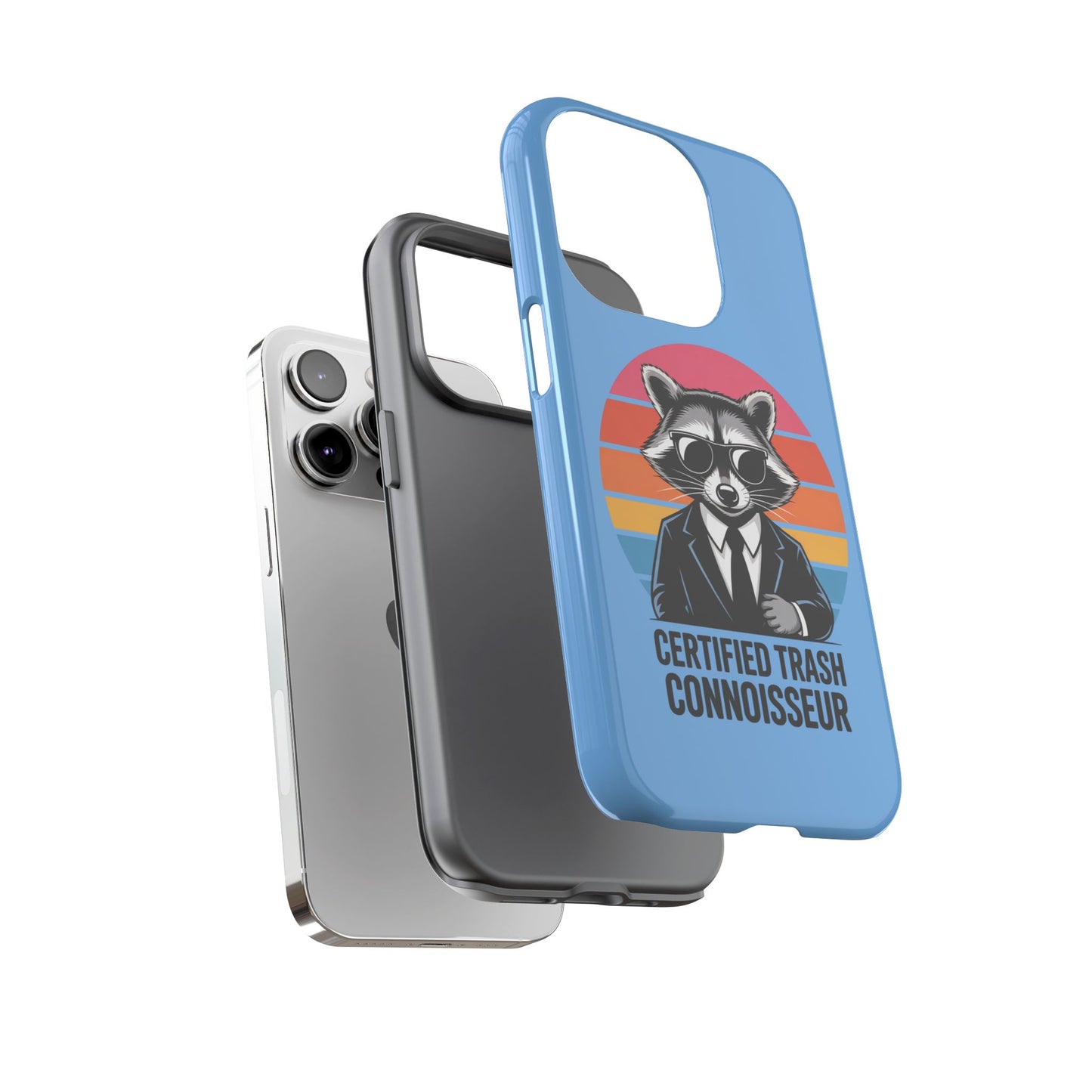 Humorous Raccoon Phone Case - Certified Trash Connoisseur