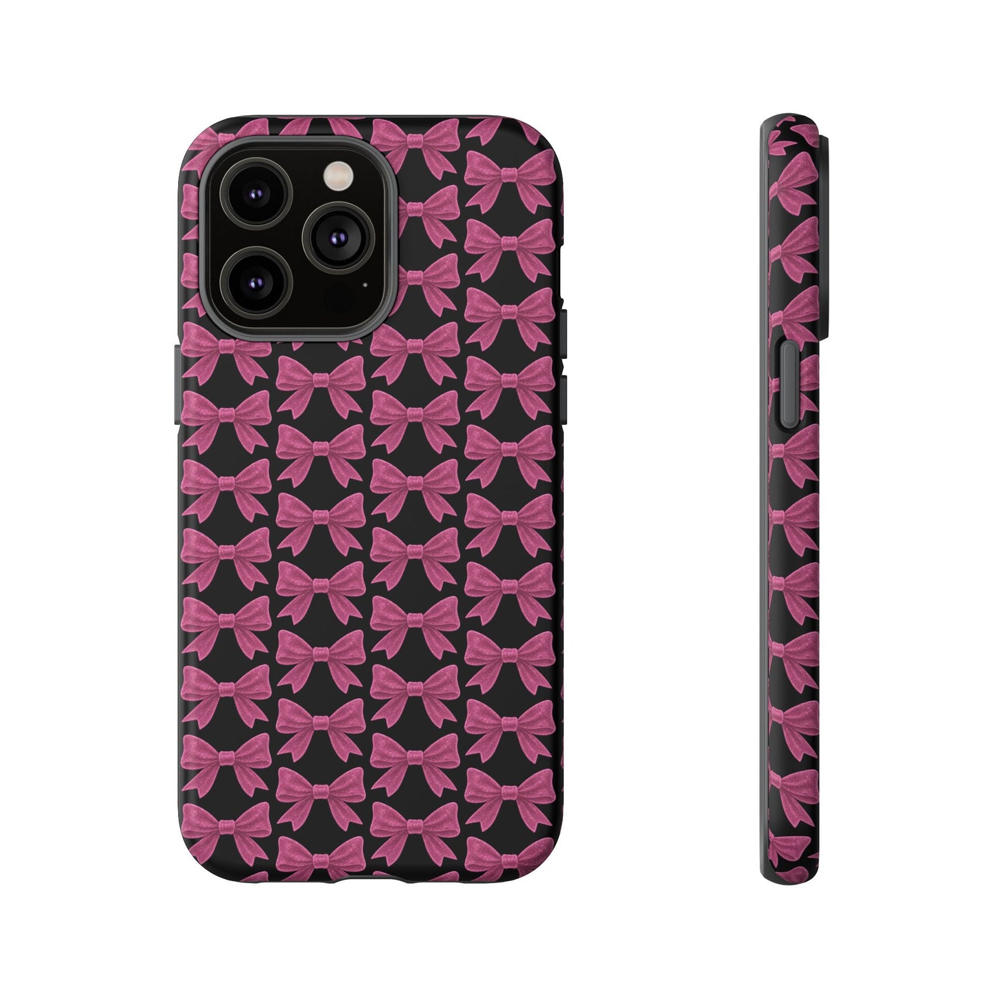 Pink Bow iPhone Case Coquette Aesthetic Phone Cover Glossy Y2K Girly Case Soft Girl Tech Accessory Cute iPhone Gift for Her