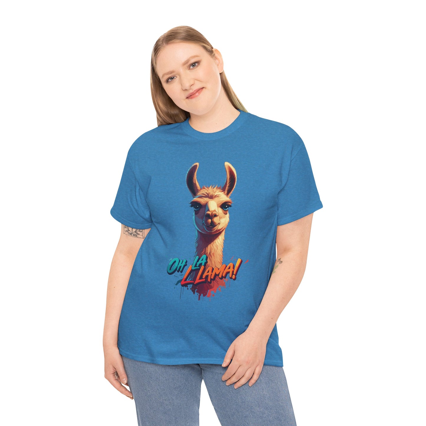 Oh la Llama Graphic Tee | Fun Llama T-Shirt, Cute Animal Lover Shirt, Llama Lover Gift, Quirky Party Tee, Trending Llama Fashion