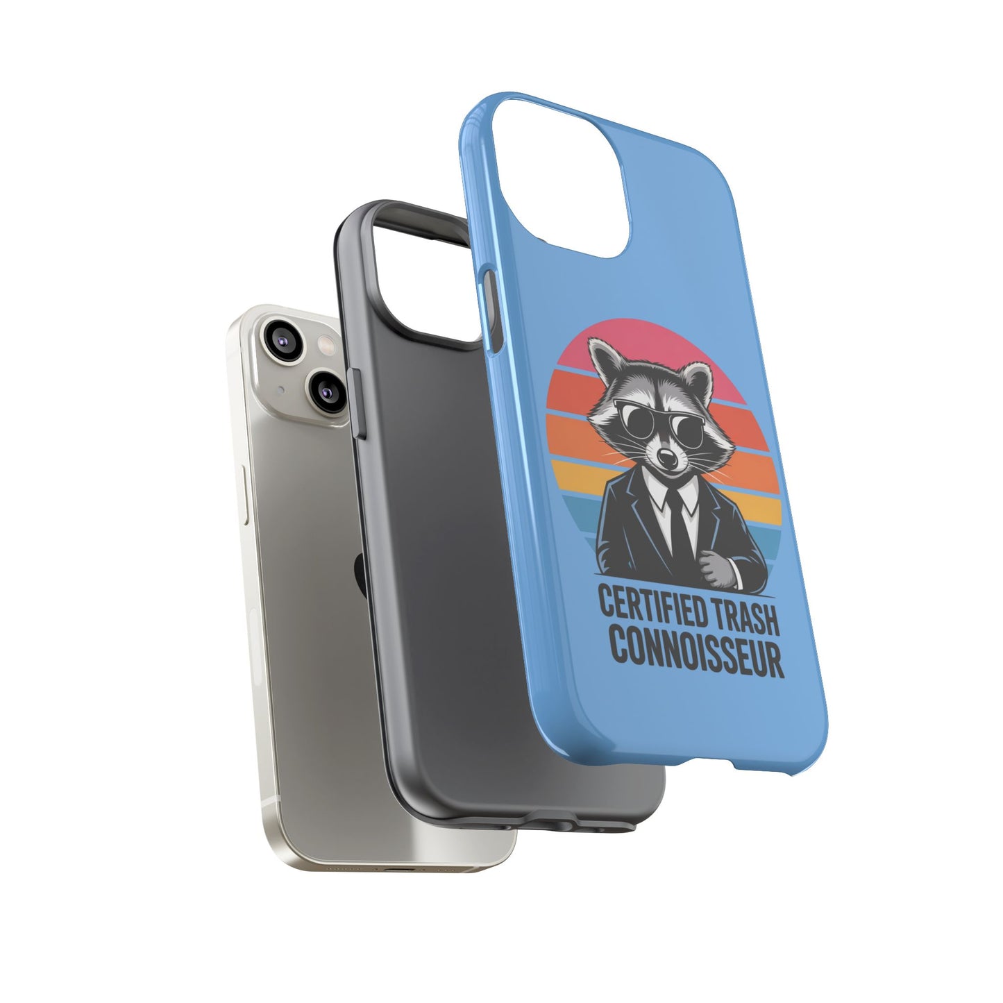 Humorous Raccoon Phone Case - Certified Trash Connoisseur