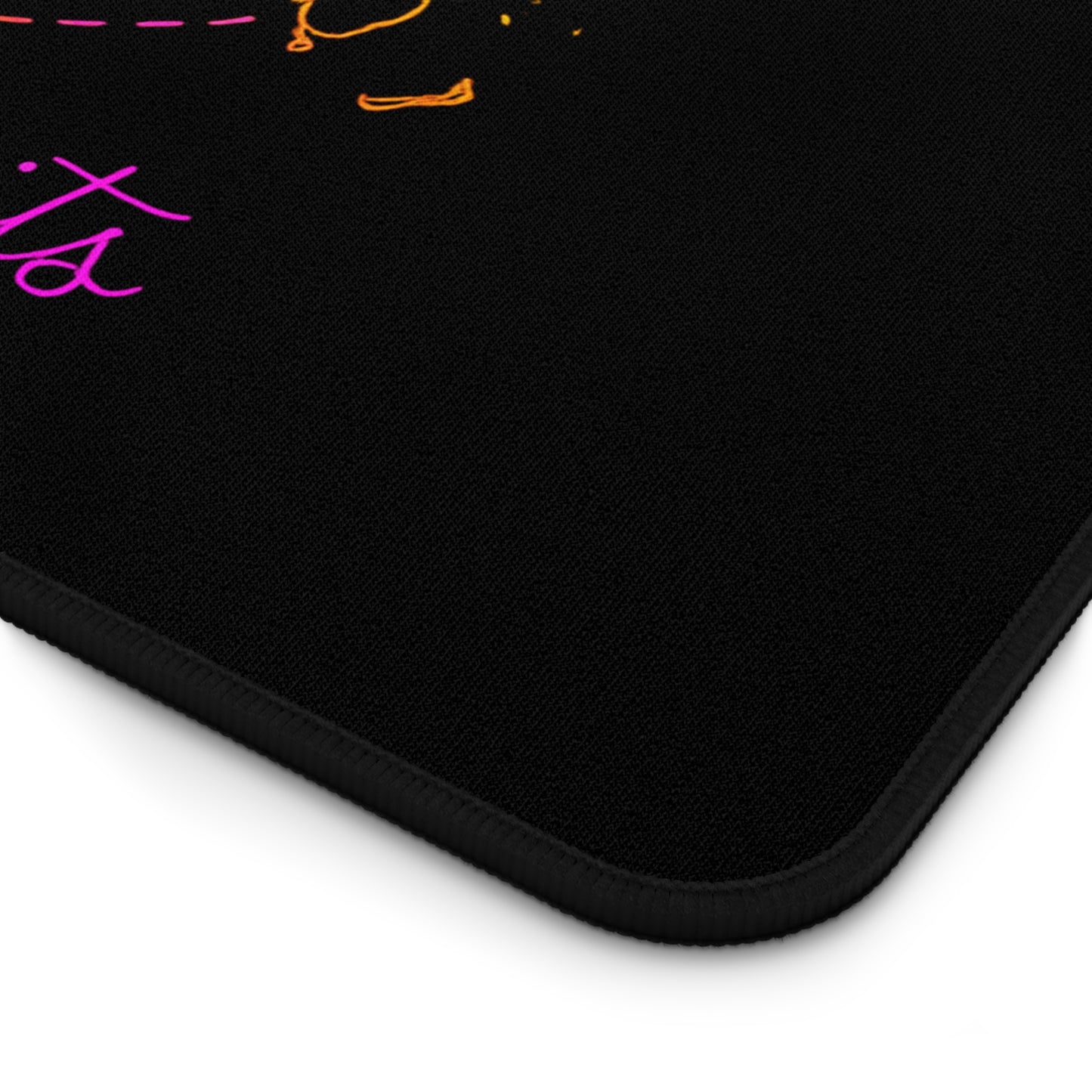 Adventure Awaits Neon Desk Mat - Y2K Rainbow World Map and Airplane XL Mouse Pad for Travel Aesthetic Office, Gaming & Study Desk