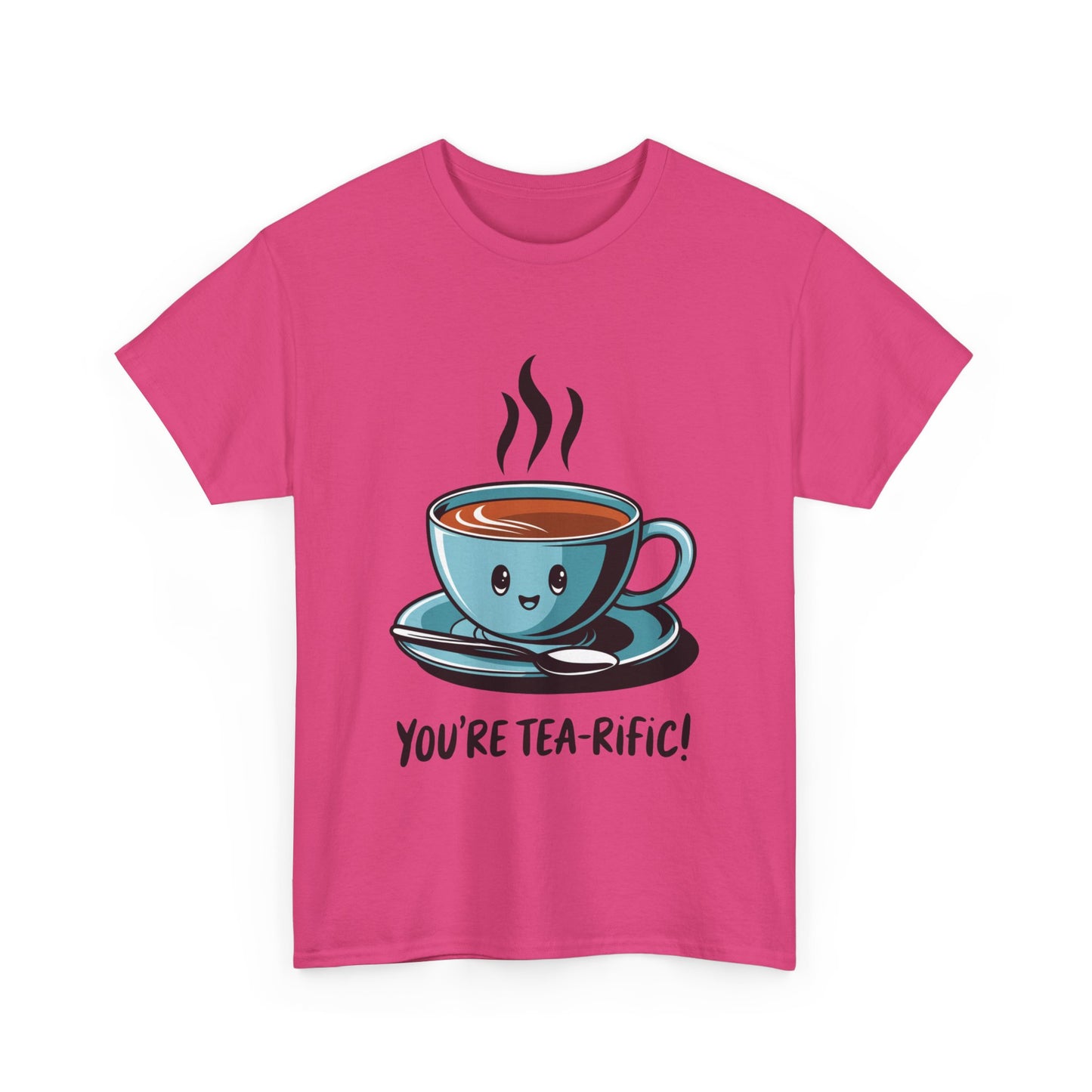 You’re Tea-Rific! Cute Tea Pun T-Shirt for Tea Lovers - Funny Gift, Kawaii Cup Graphic Tee - Unisex Soft Cotton Shirt