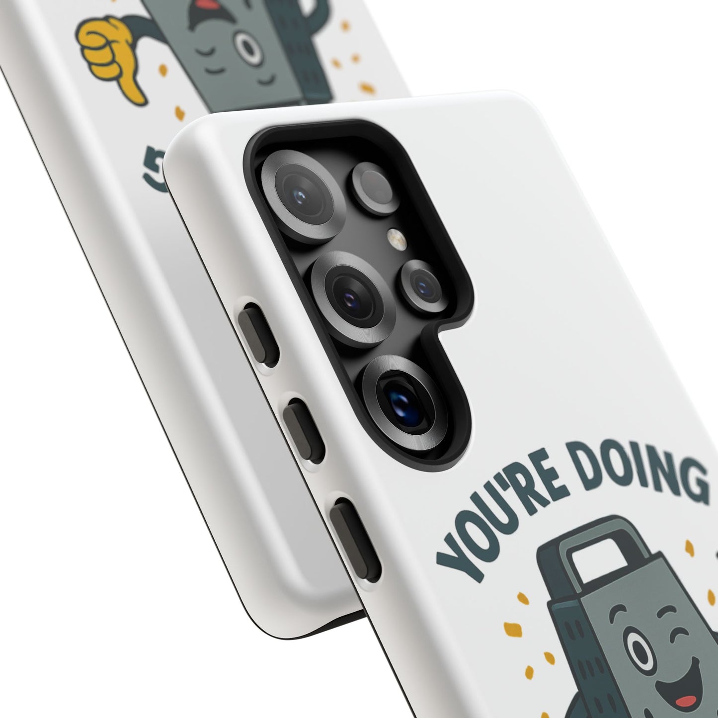 Samsung Tough Case - 'You're Doing Grate' Cheese Grater Design Phone Case for Chefs Foodie Accessory