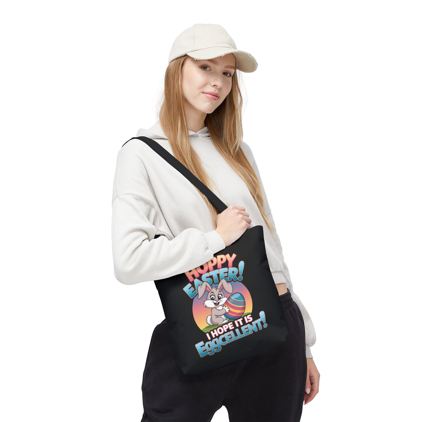 Happy Easter Tote Bag Eggcellent Bunny Design Easter Bag Easter Gift Easter Tote Accessory