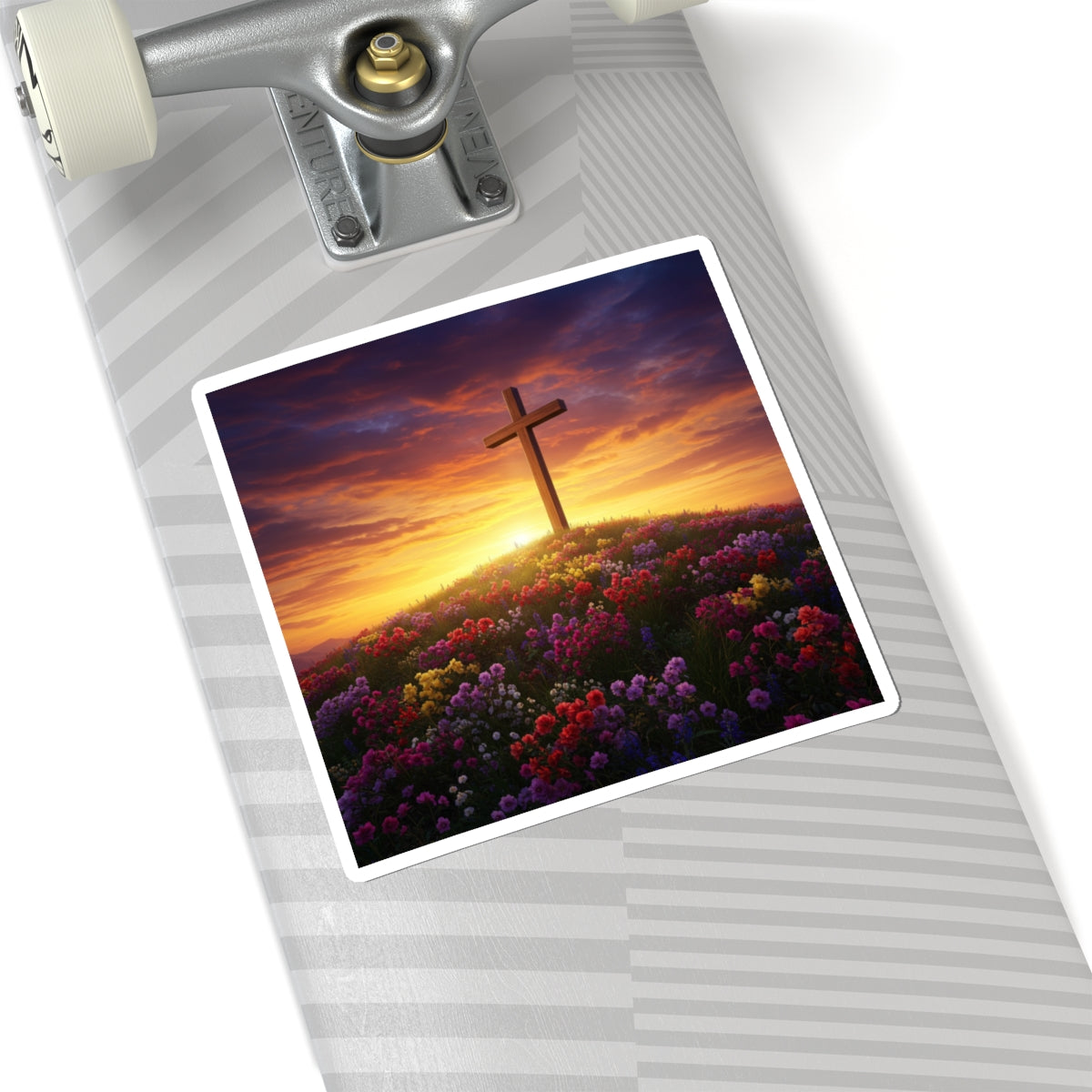 Christian Cross Sticker Cross Decal Spiritual Decor Inspirational Decor