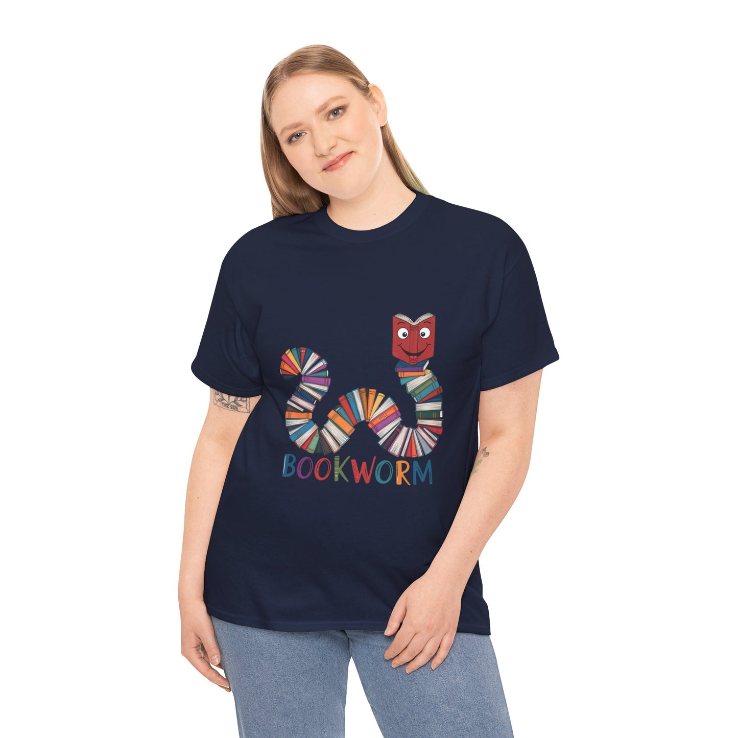 Cute Bookworm Shirt – Funny Reading Lover Tee – Teacher Gift – Kids Book Tee – Unisex Book Nerd Shirt – Book Club Graphic T-Shirt