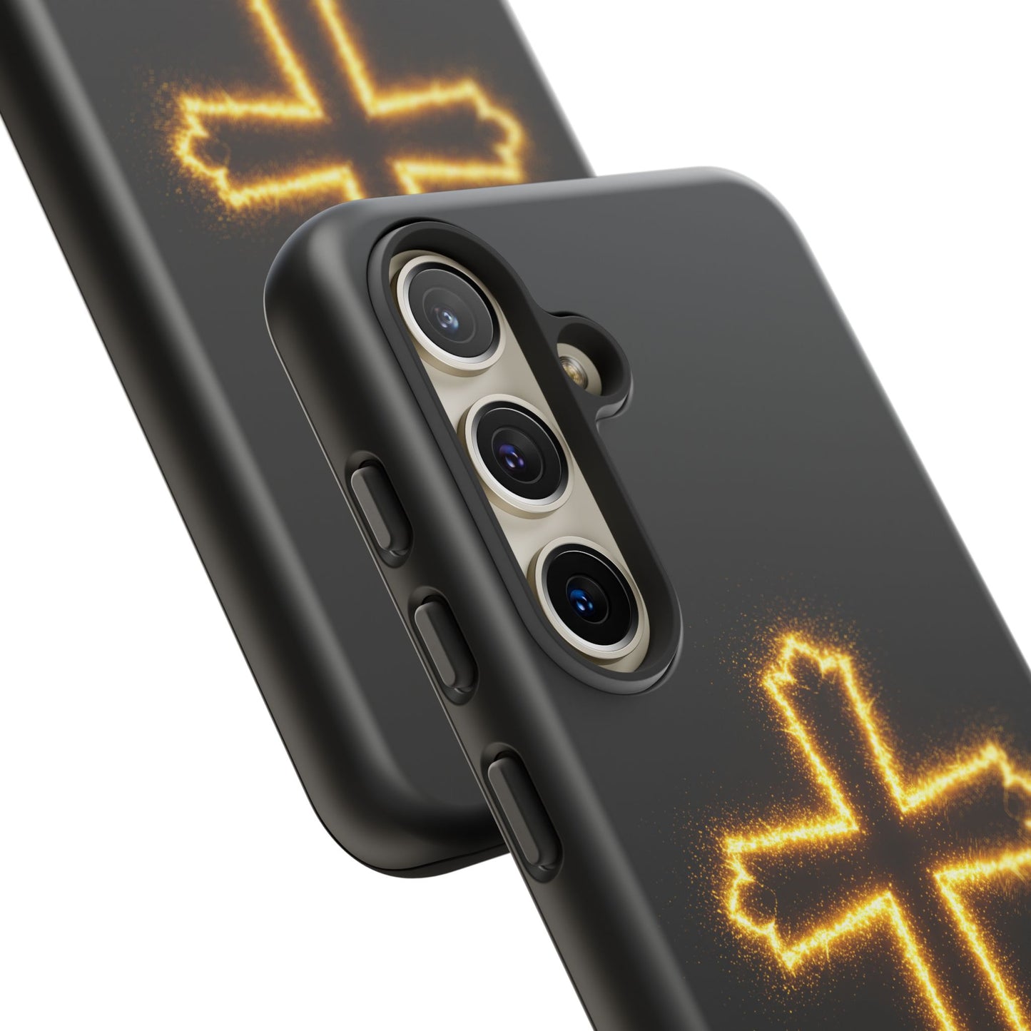 Glow-in-the-Dark Cross Samsung Phone Case - Tough Samsung Cases for Faithful Protection