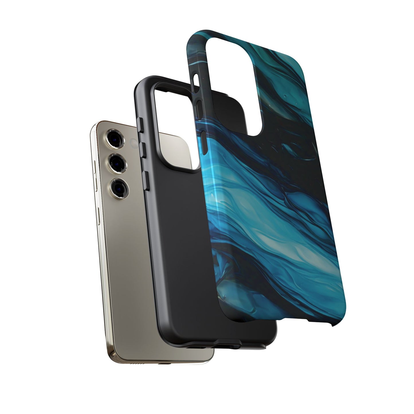 Samsung Galaxy Blue Splash Phone Case