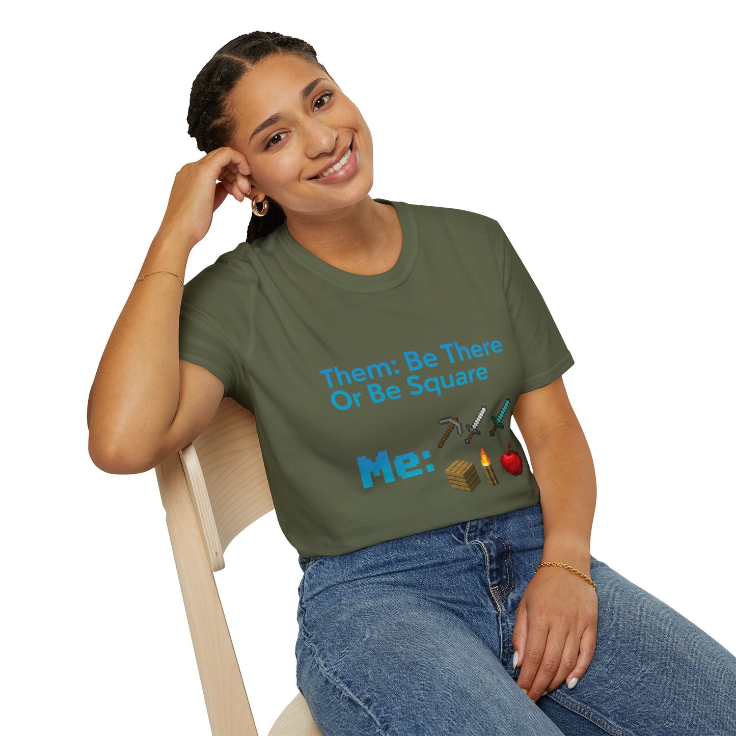 Be There or Be Square Cubed Unisex Shirt Gamer T-Shirt