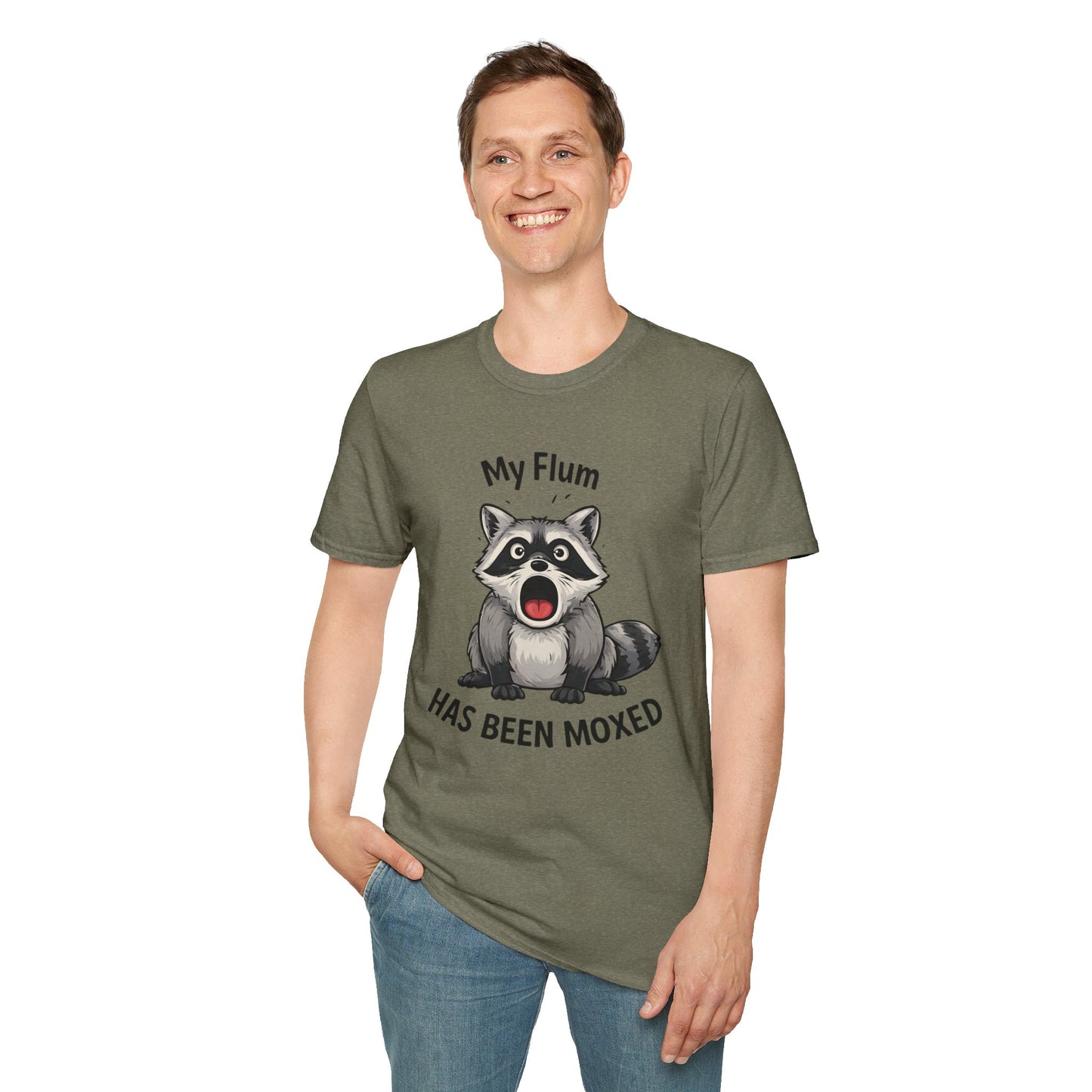 My Flum Has Been Moxed Shirt, Funny Raccoon T Shirt, Flummoxed Word Play Tee, Cute Shocked Raccoon Graphic Tee, Sarcastic Humor Shirt Gift