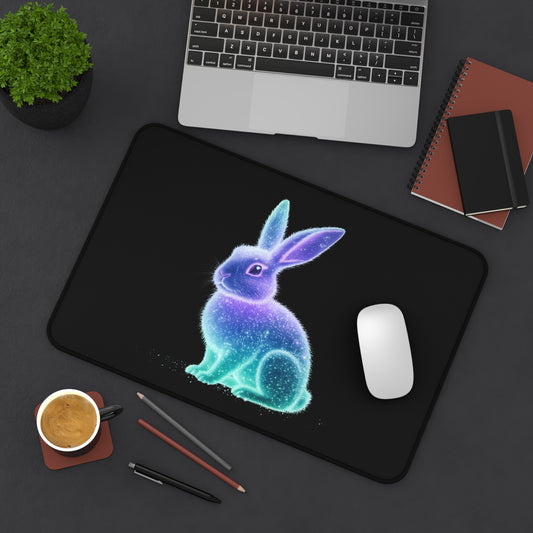 Desk Mat Bioluminescent Easter Bunny Easter Mouse Pad Easter Bunny Office Decor