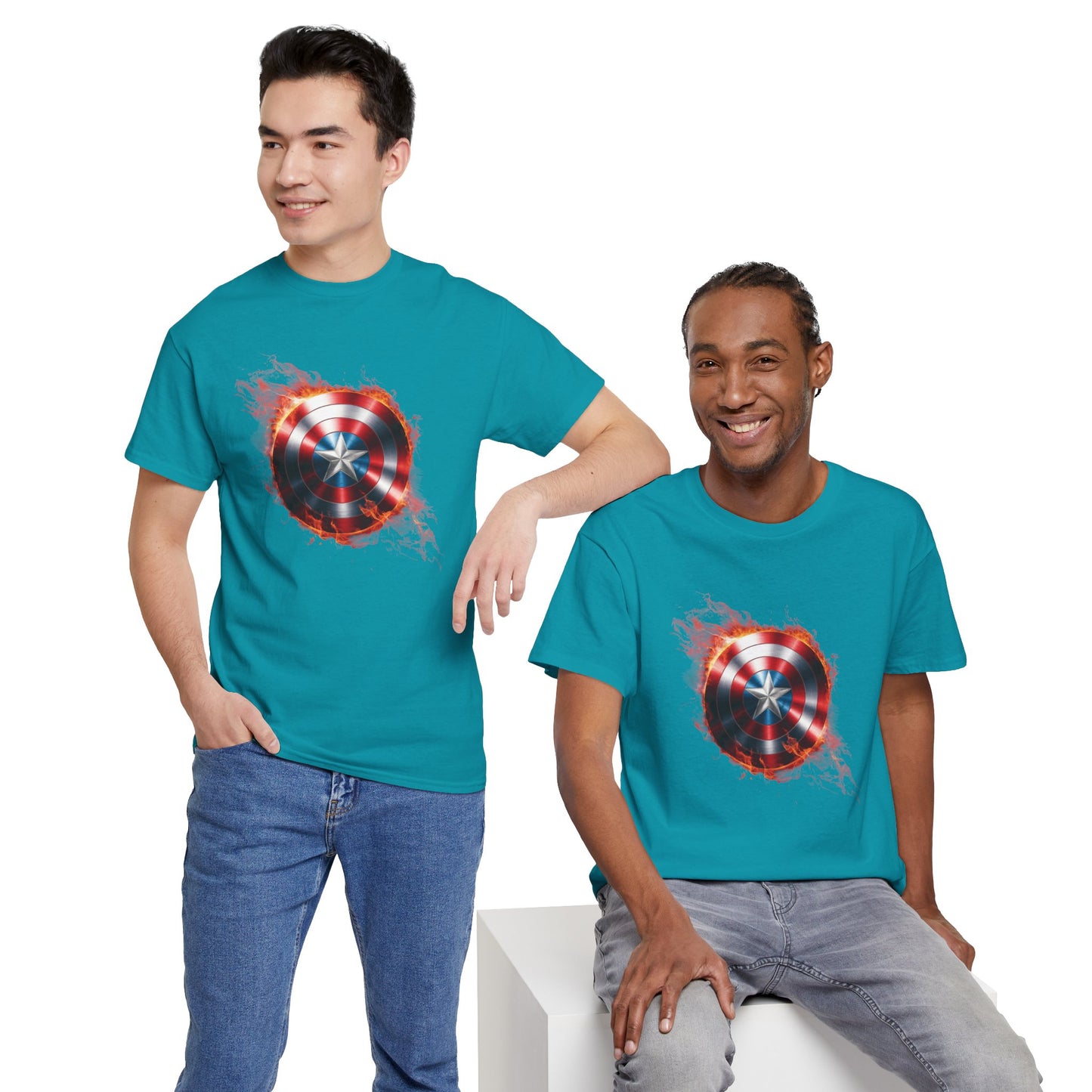 Captain America Flame Tee