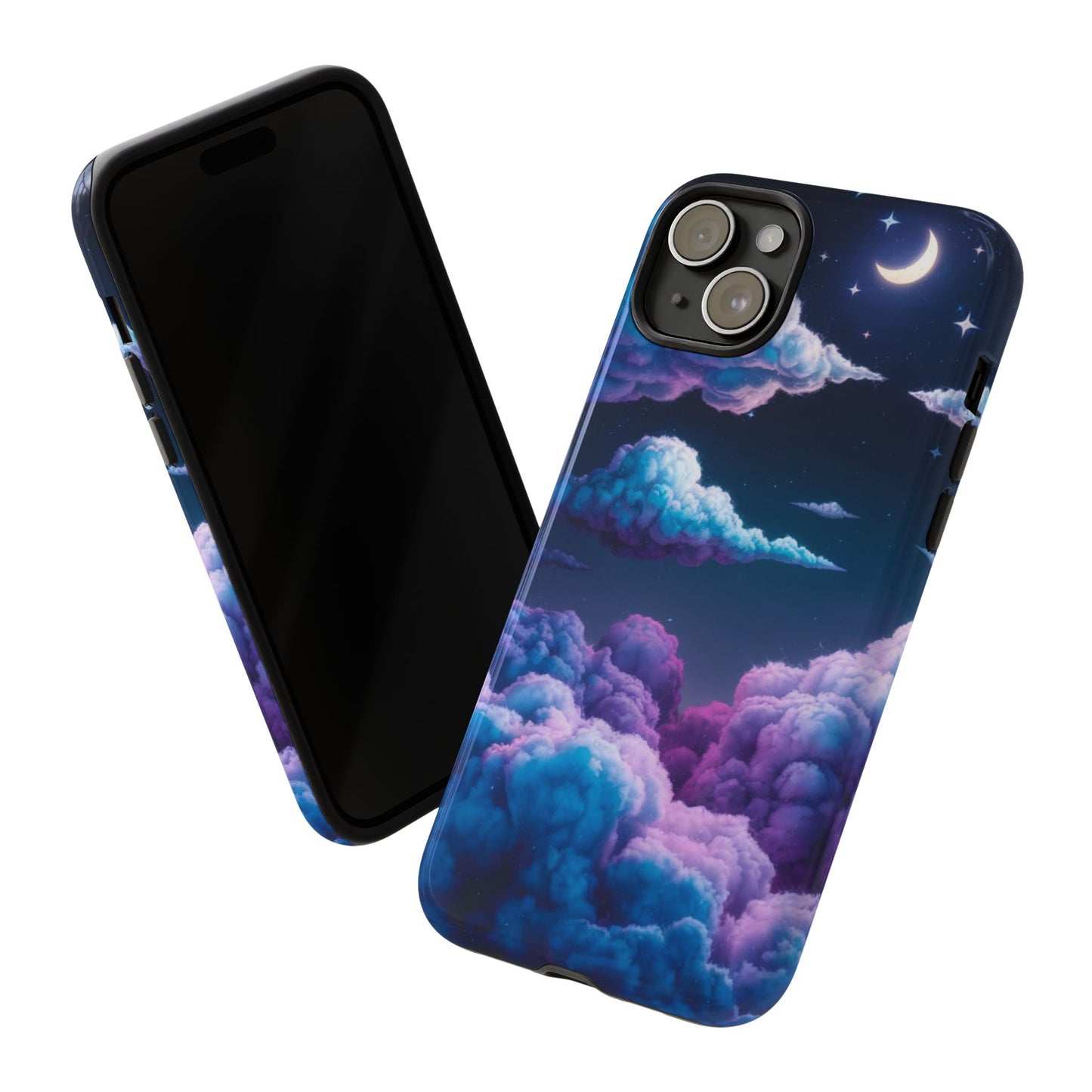 Dreamy Clouds & Moon Tough iPhone Case
